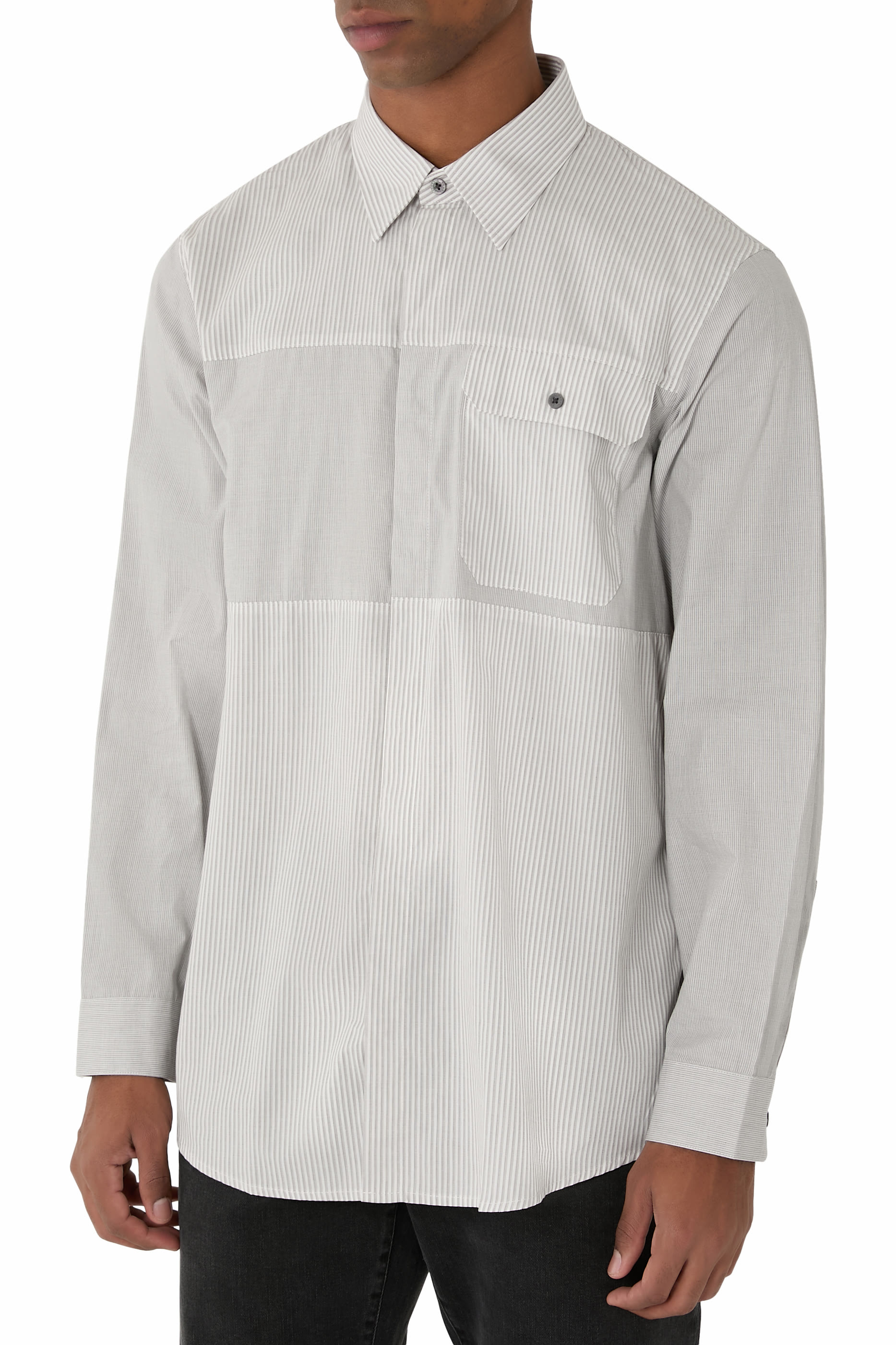 All-Over Stripes Long Sleeve Shirt