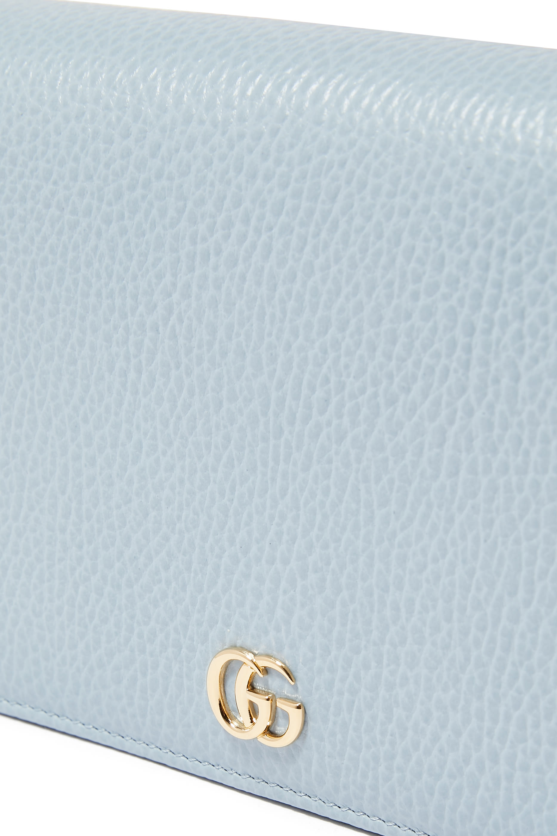 GG Marmont Leather Chain Wallet