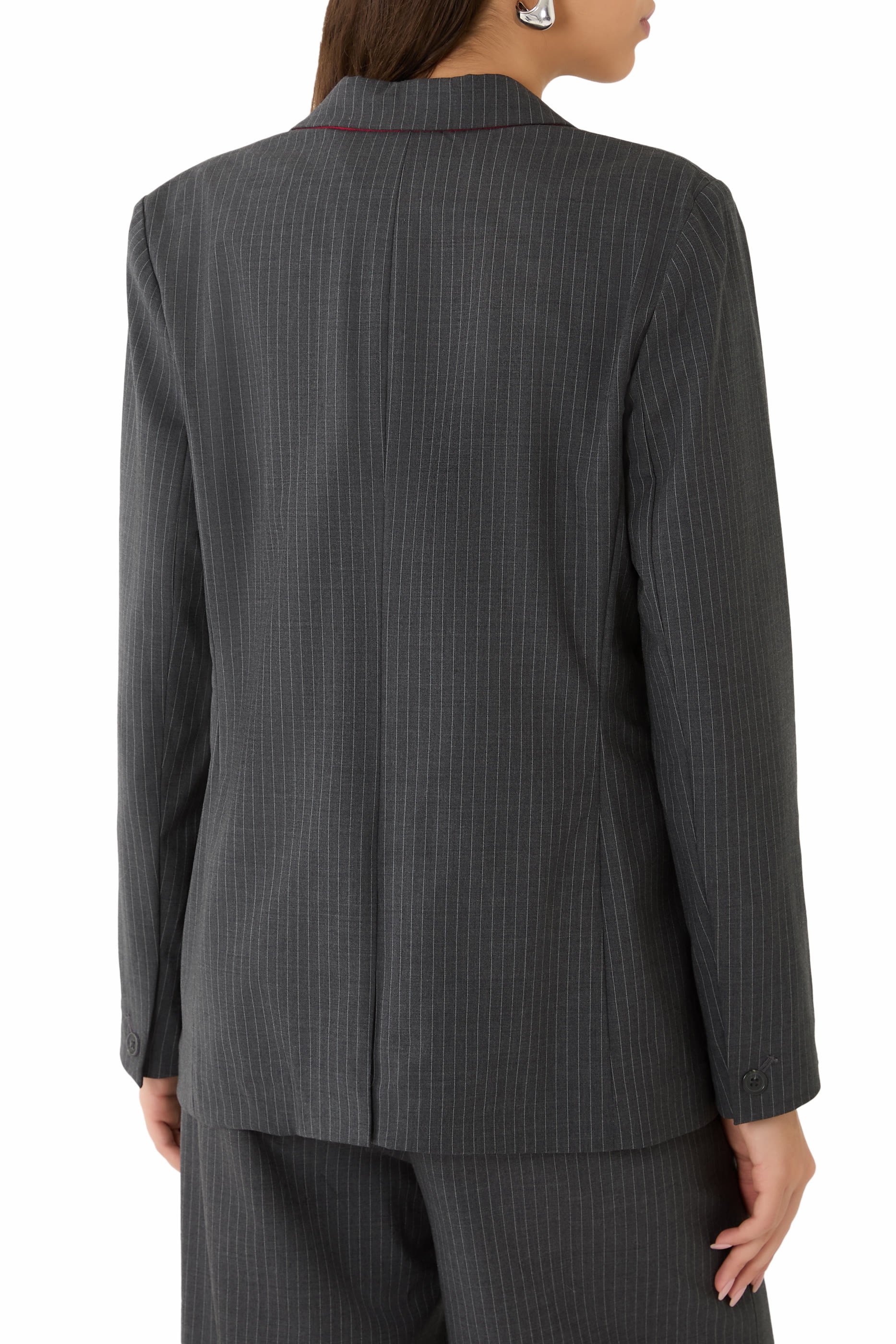 Jennifer Striped Two-in-One Blazer 