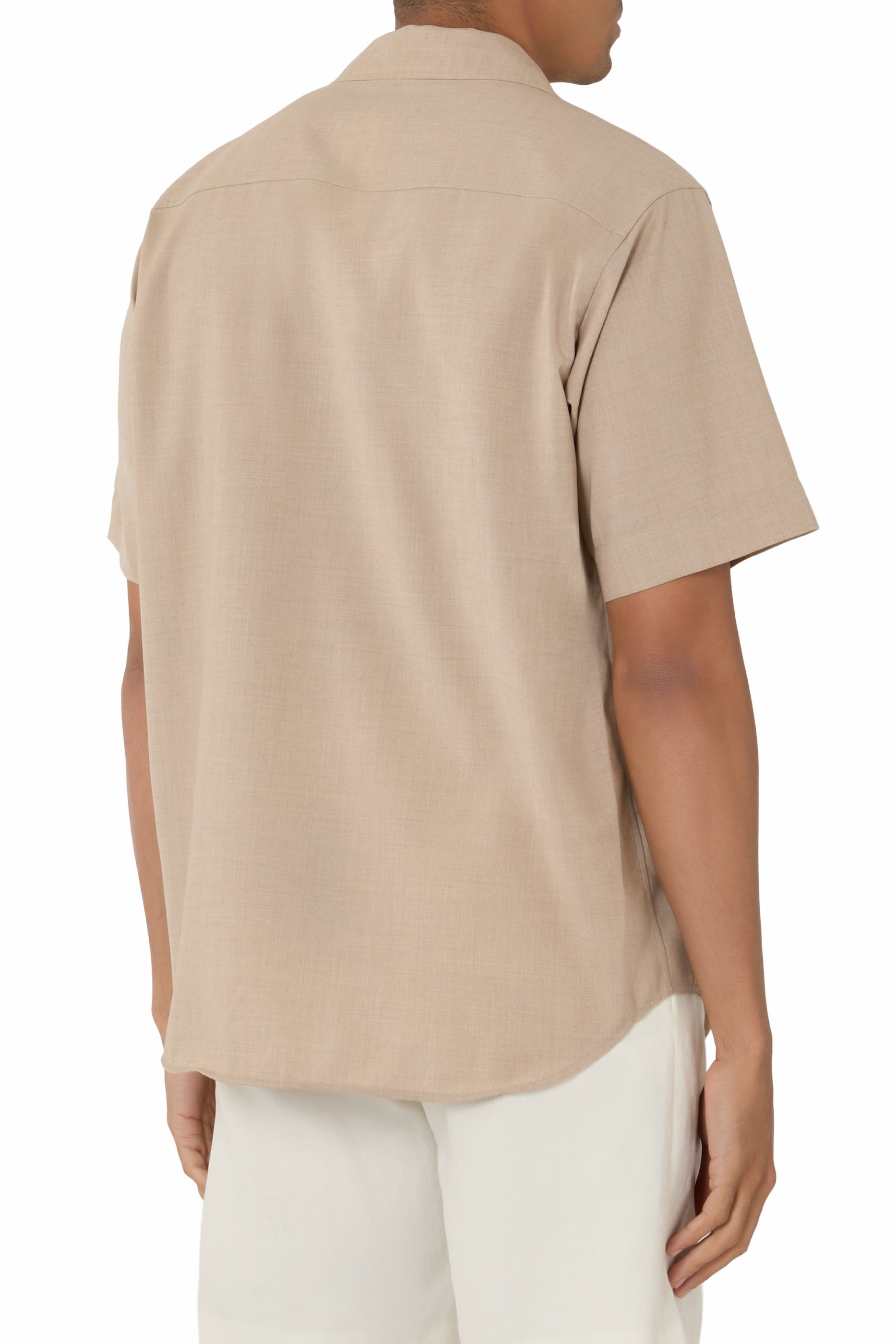 Summer Twist Cashmere Pora Half Sleeves Shirt