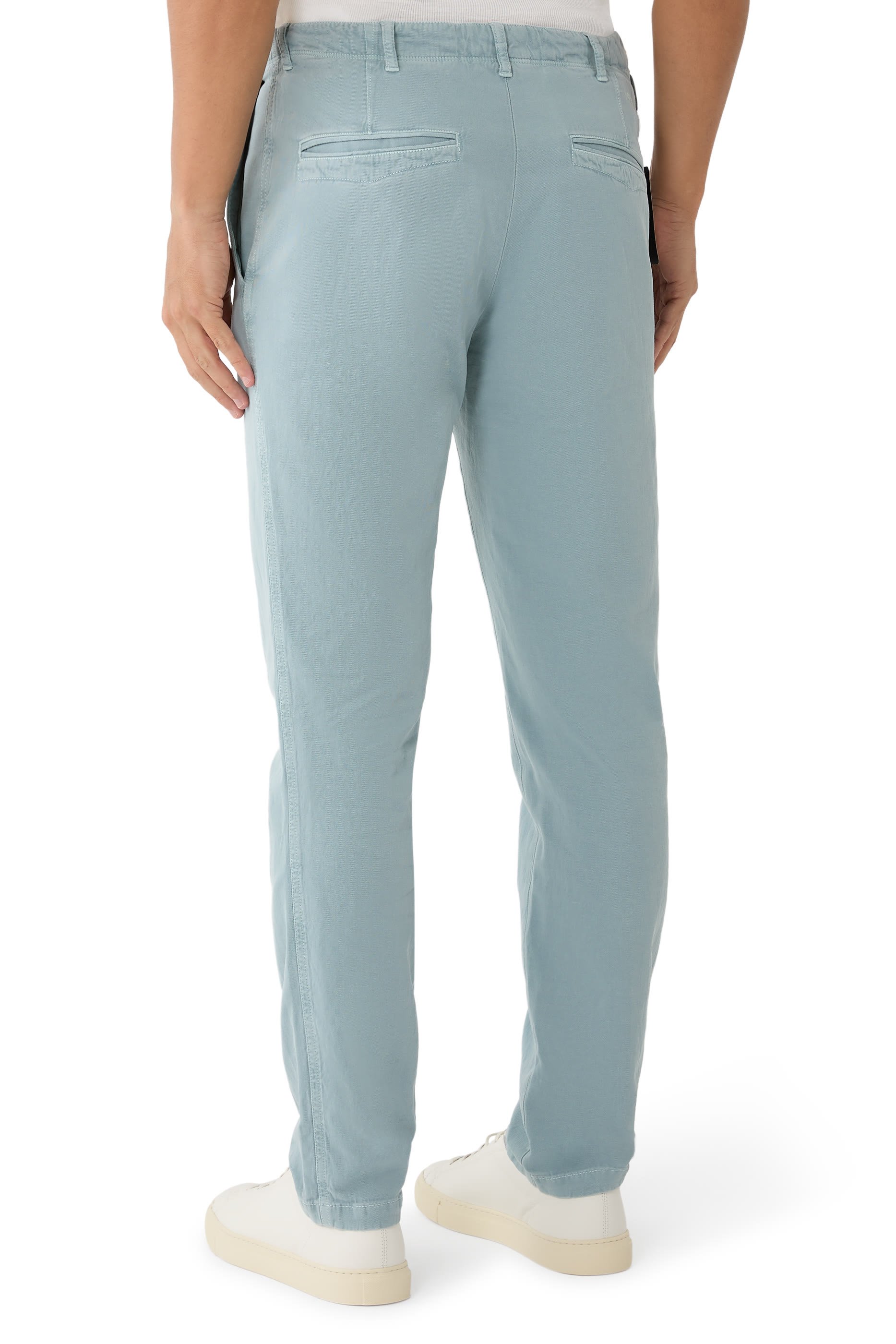 Slim Fit Organic Cotton Trousers