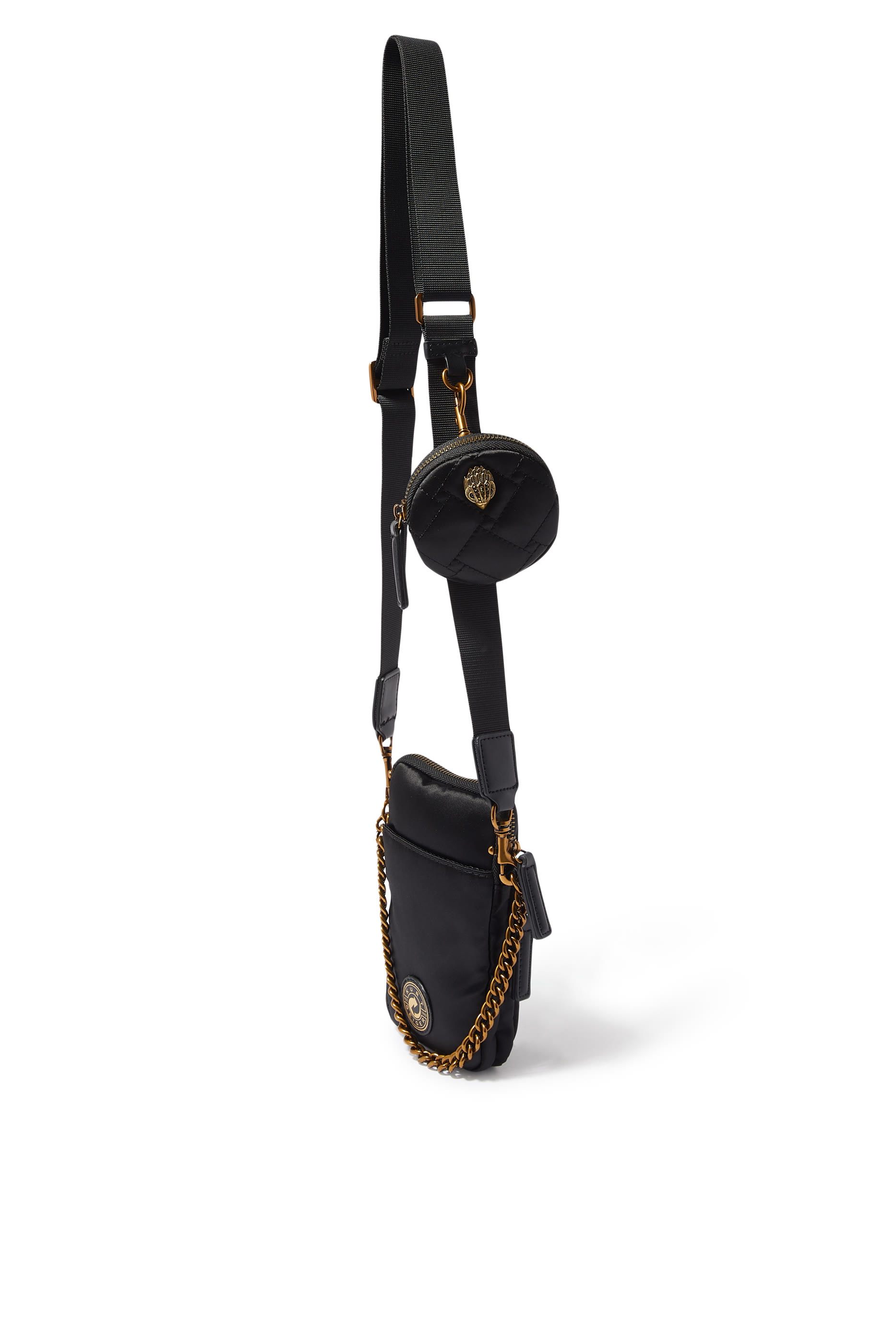 Recycled Nylon Multi Pockets Crossbody Bag