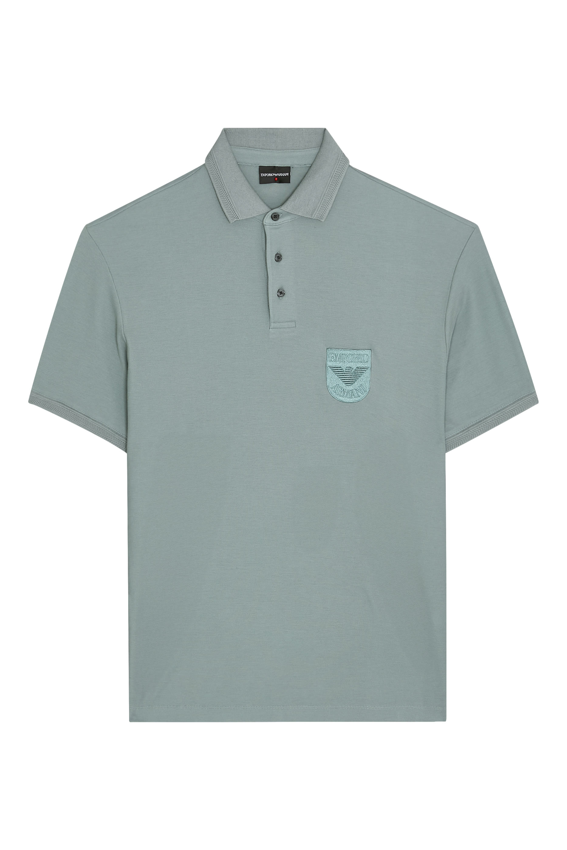 Eagle Patch Piqué Jersey Polo Shirt