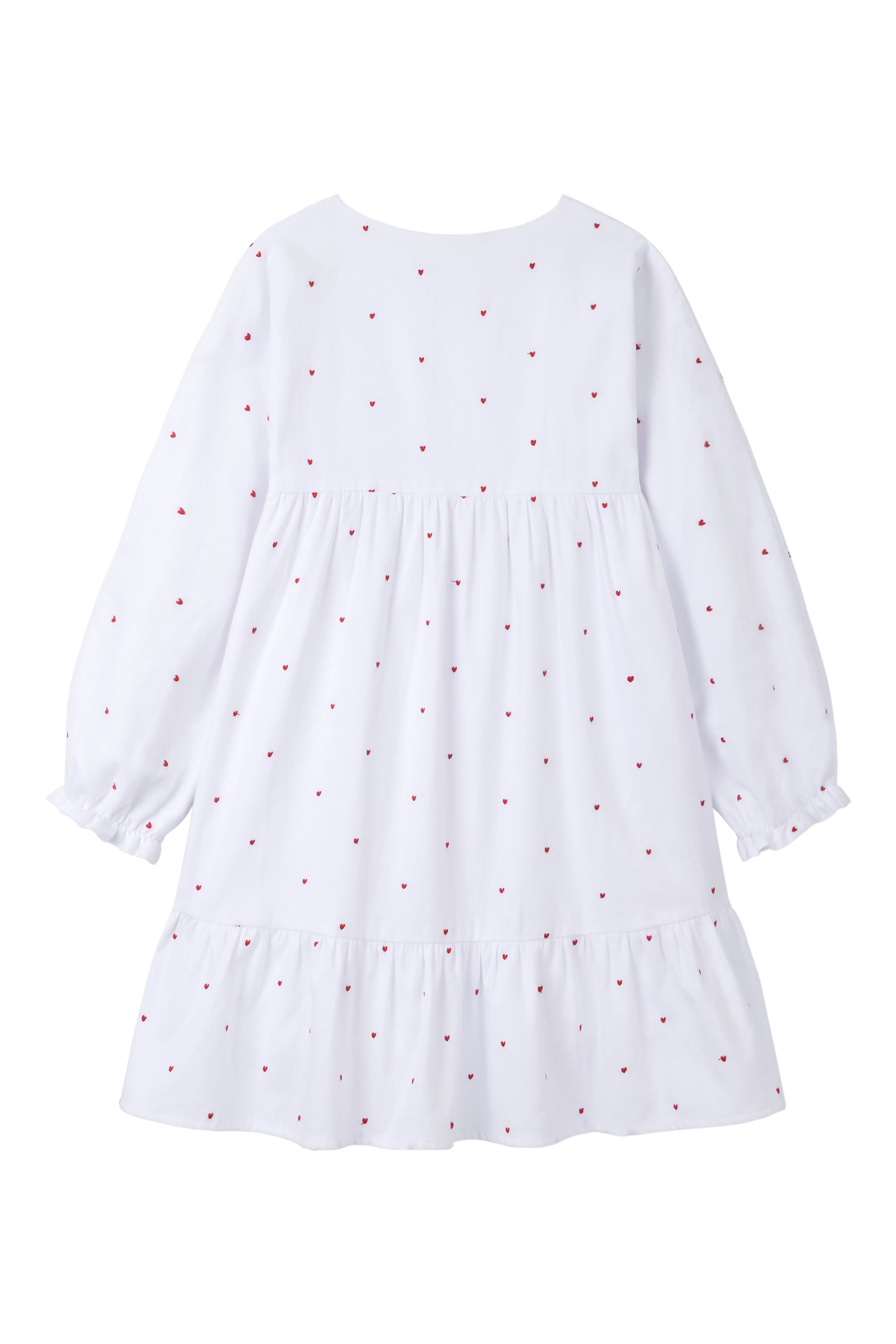 Kids Heart Embroidered Organic Cotton Romper