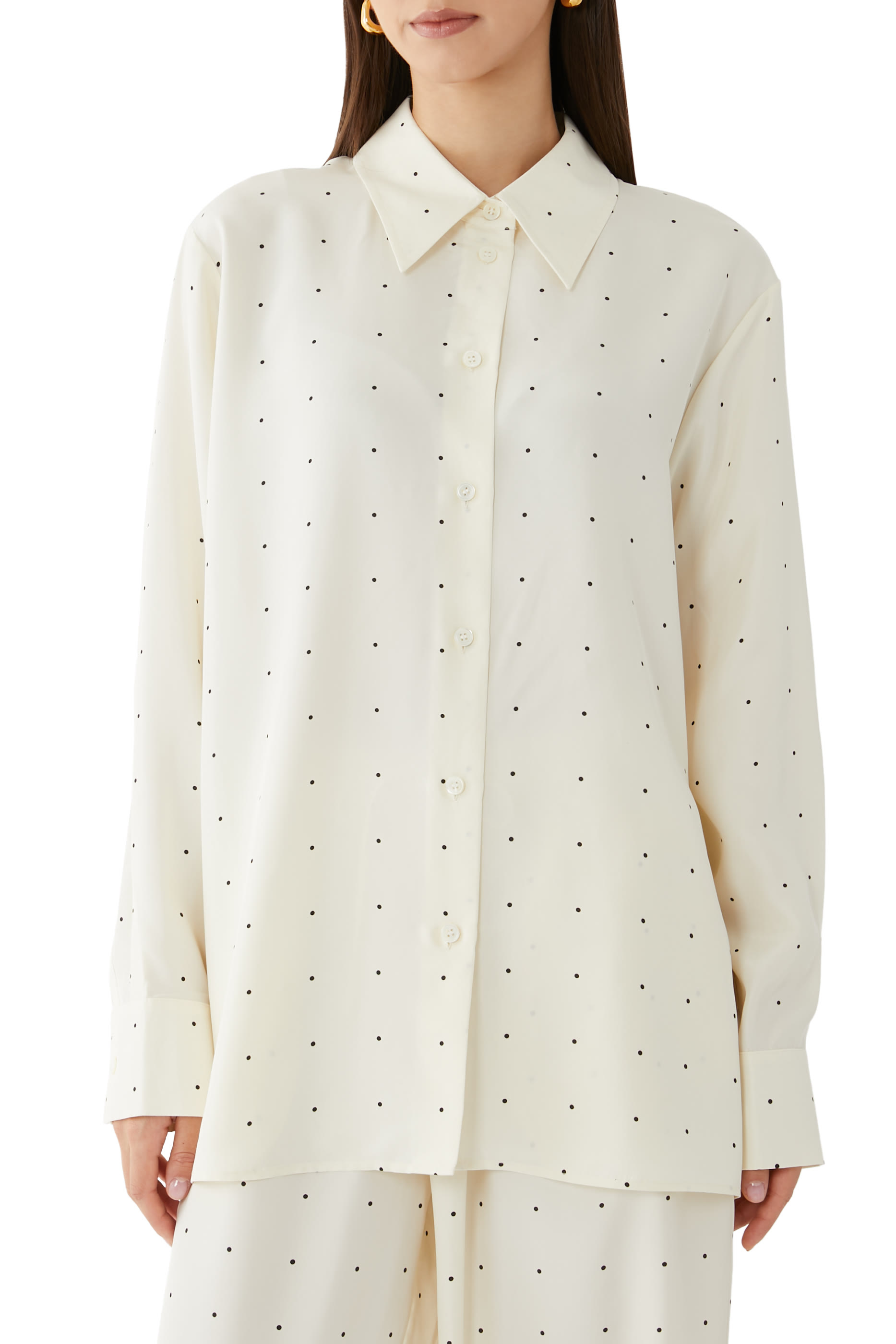 Dotted Silk Shirt