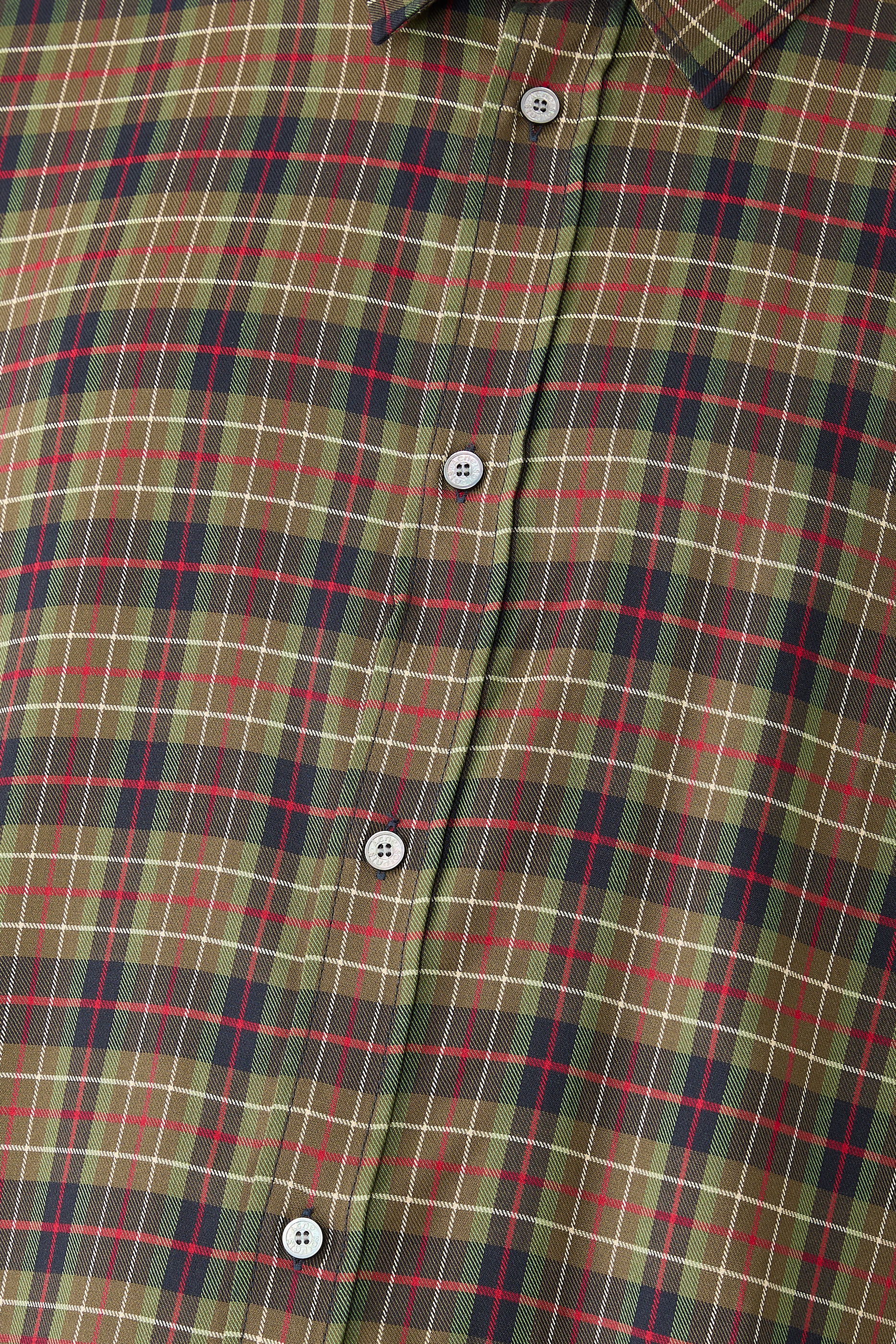Flannel Button-Up Shirt