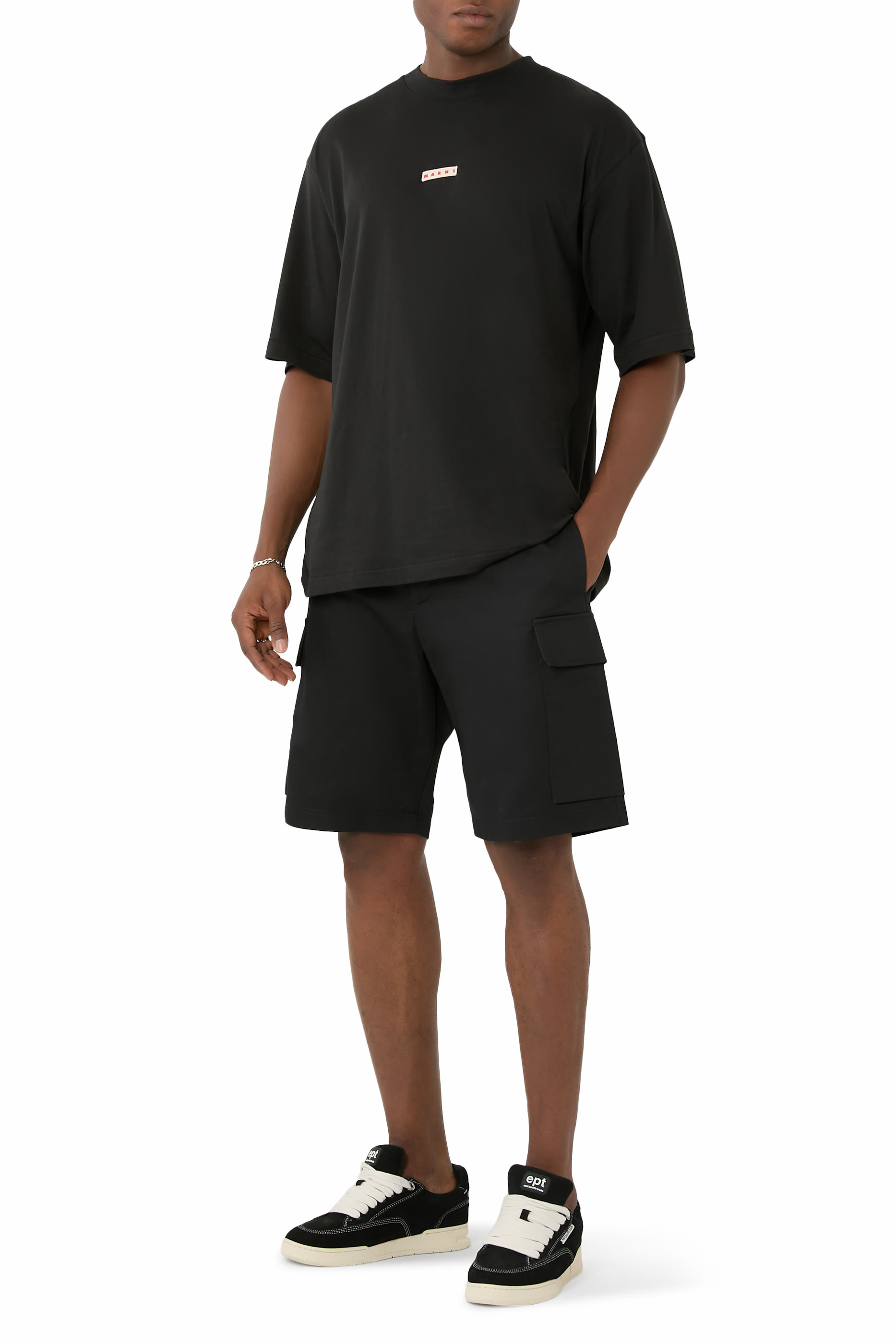 Organic Gabardine Cargo Shorts