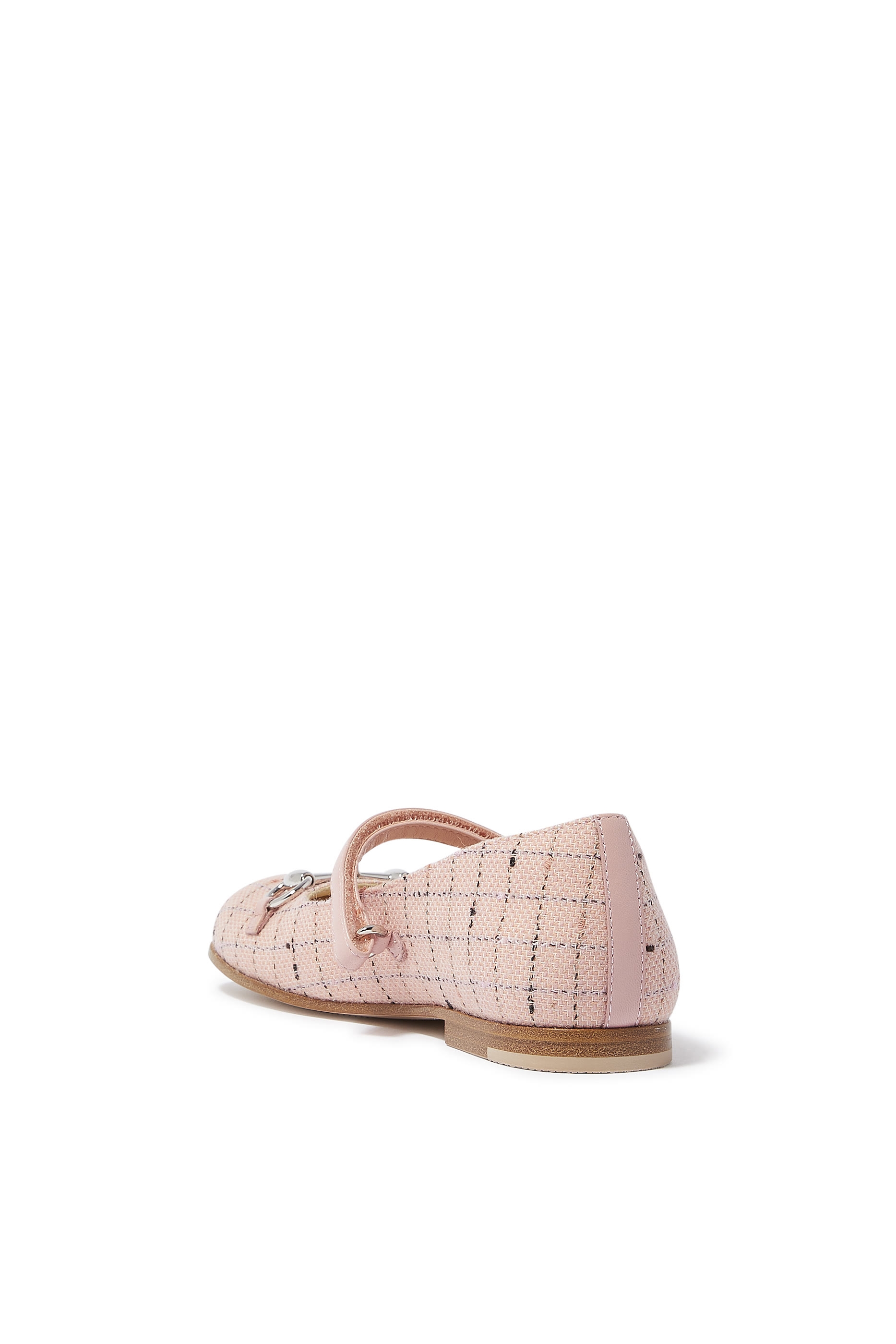 Kids Check Ballerina Shoes