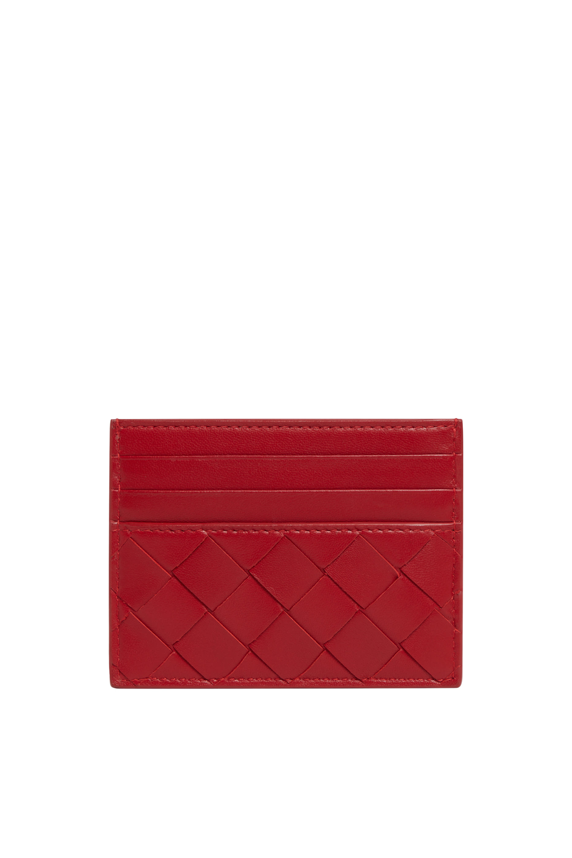 Intrecciato Leather Card Case