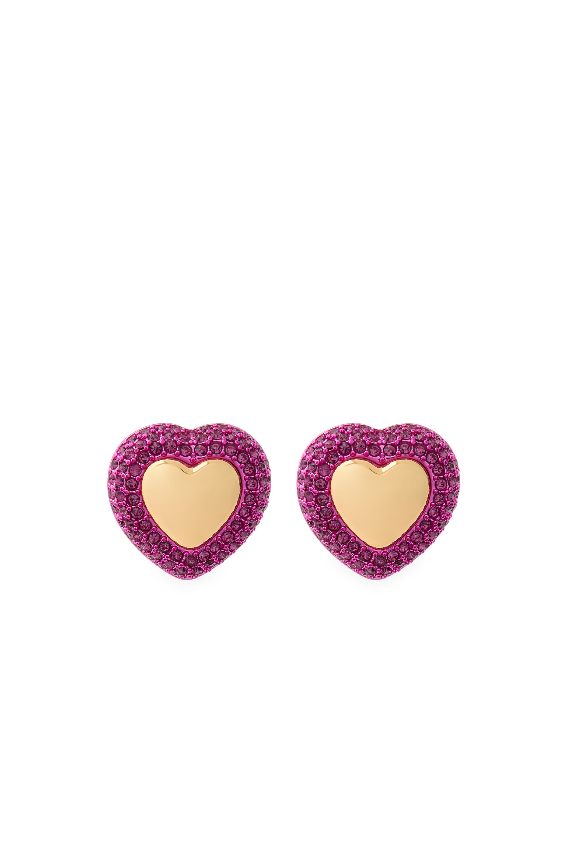 Pavé Heart Studs