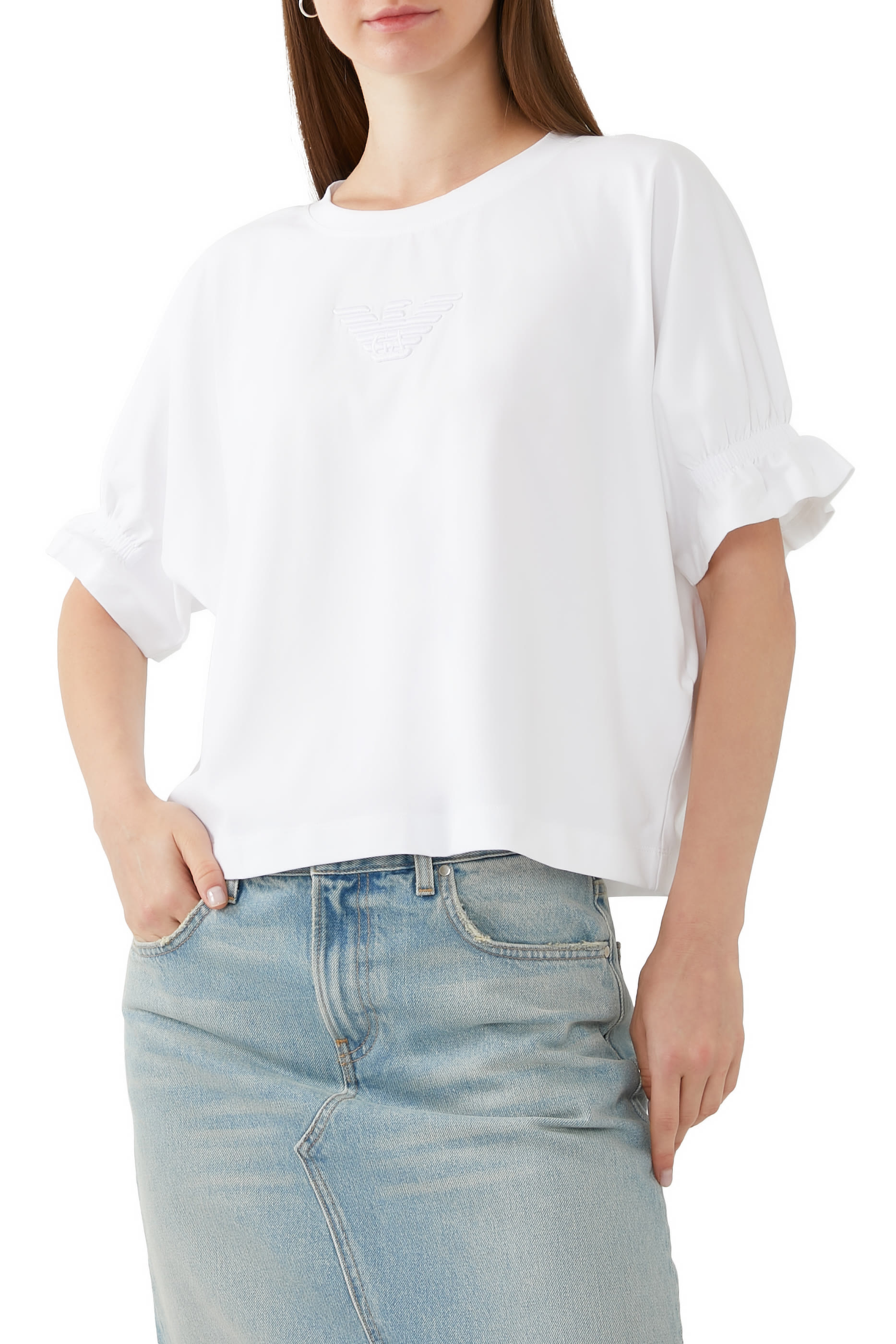 ASV Organic Stretch Jersey T-Shirt with Eagle Embroidery