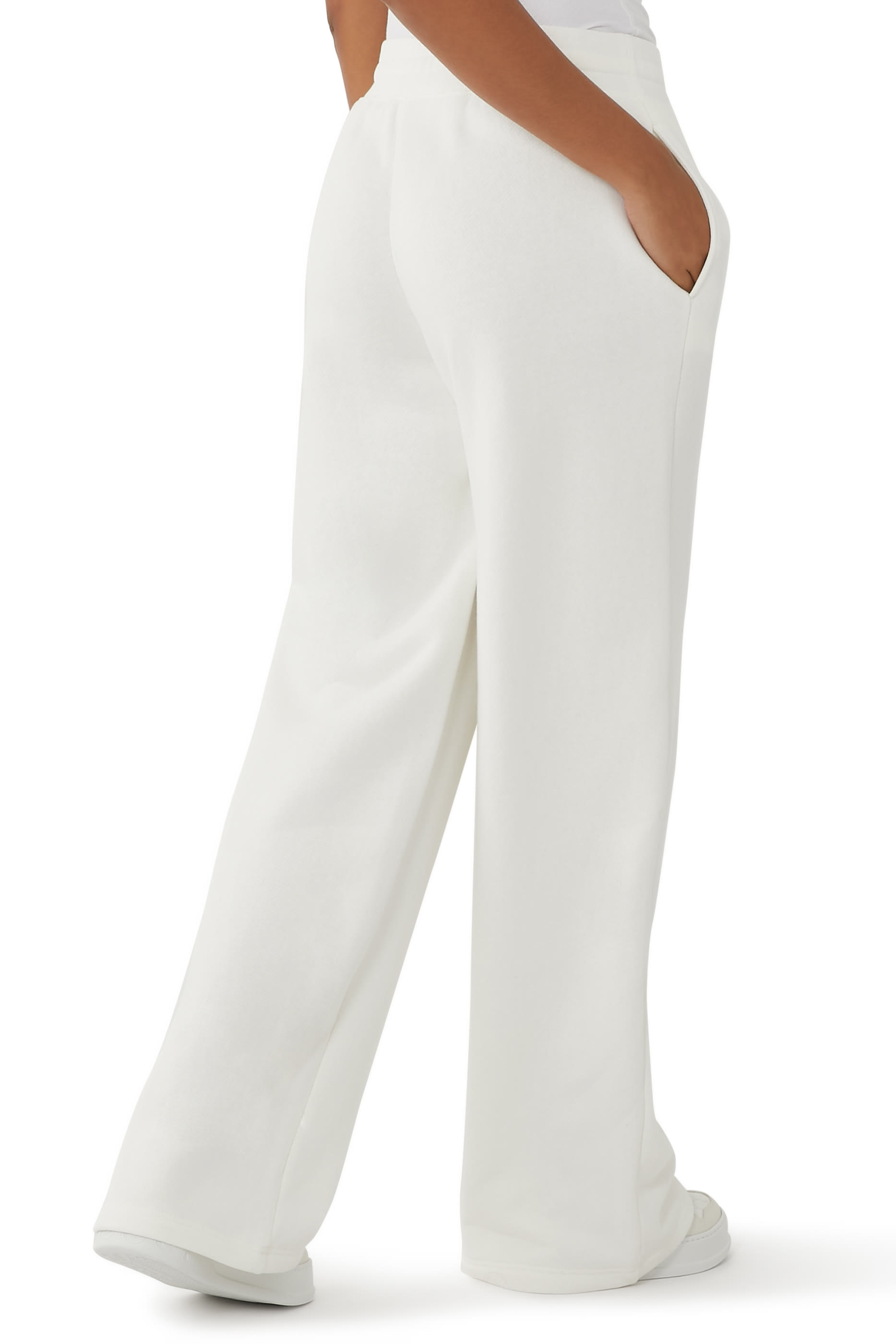 Cotton Jersey Logo Embroidery Pants