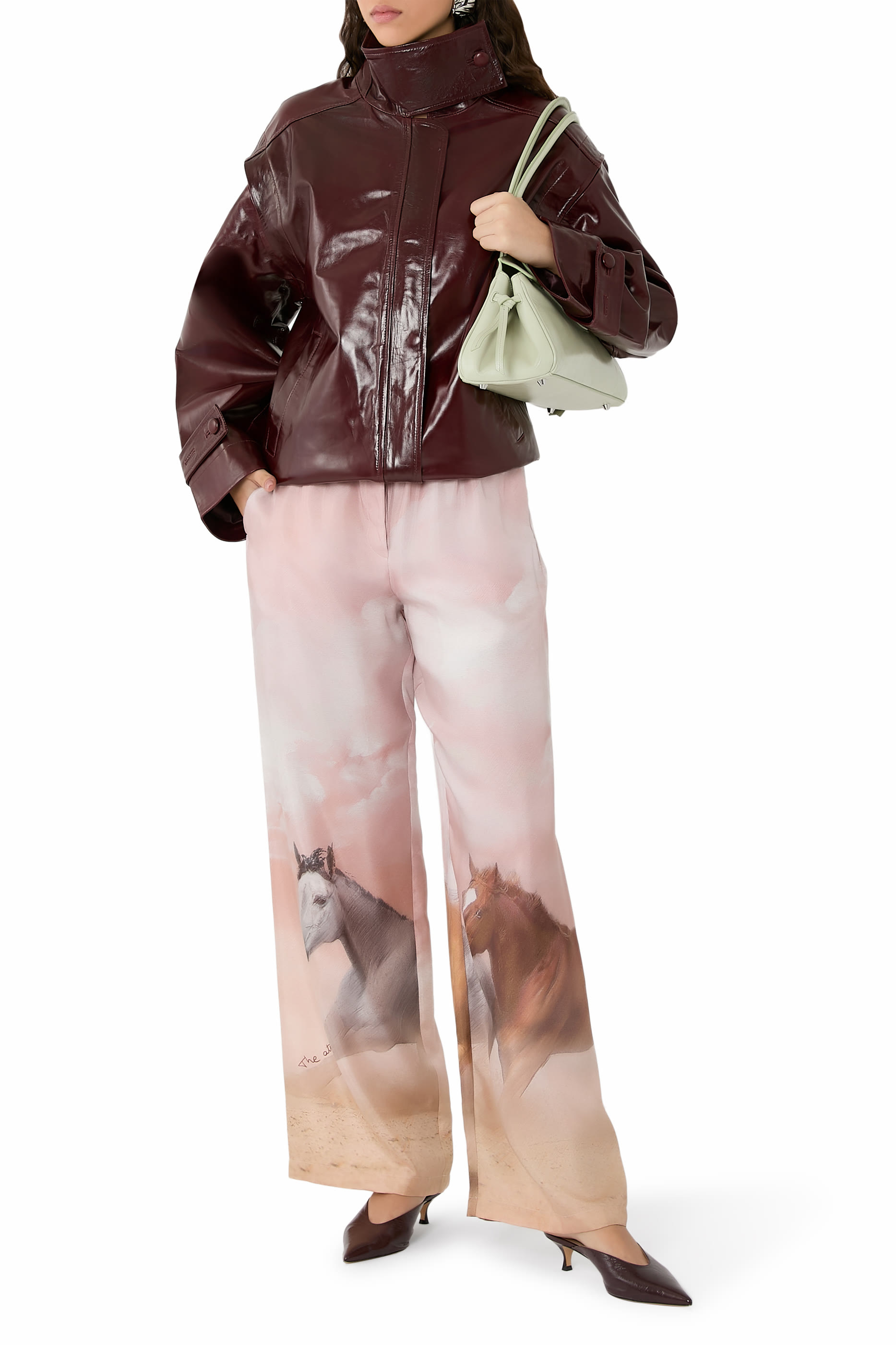 Horse-Print Long Pants