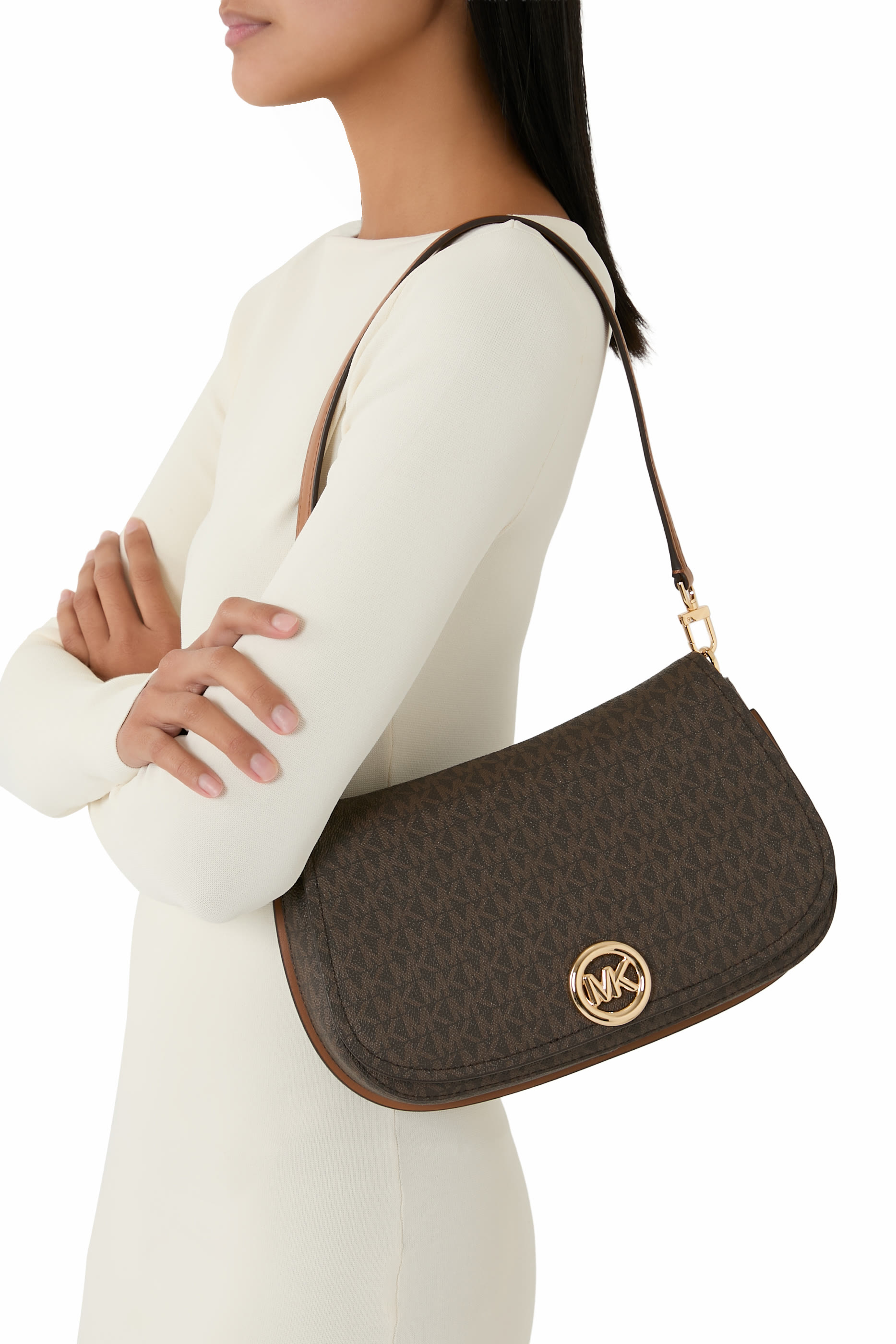 Nolita Medium Signature Logo Convertible Shoulder Bag