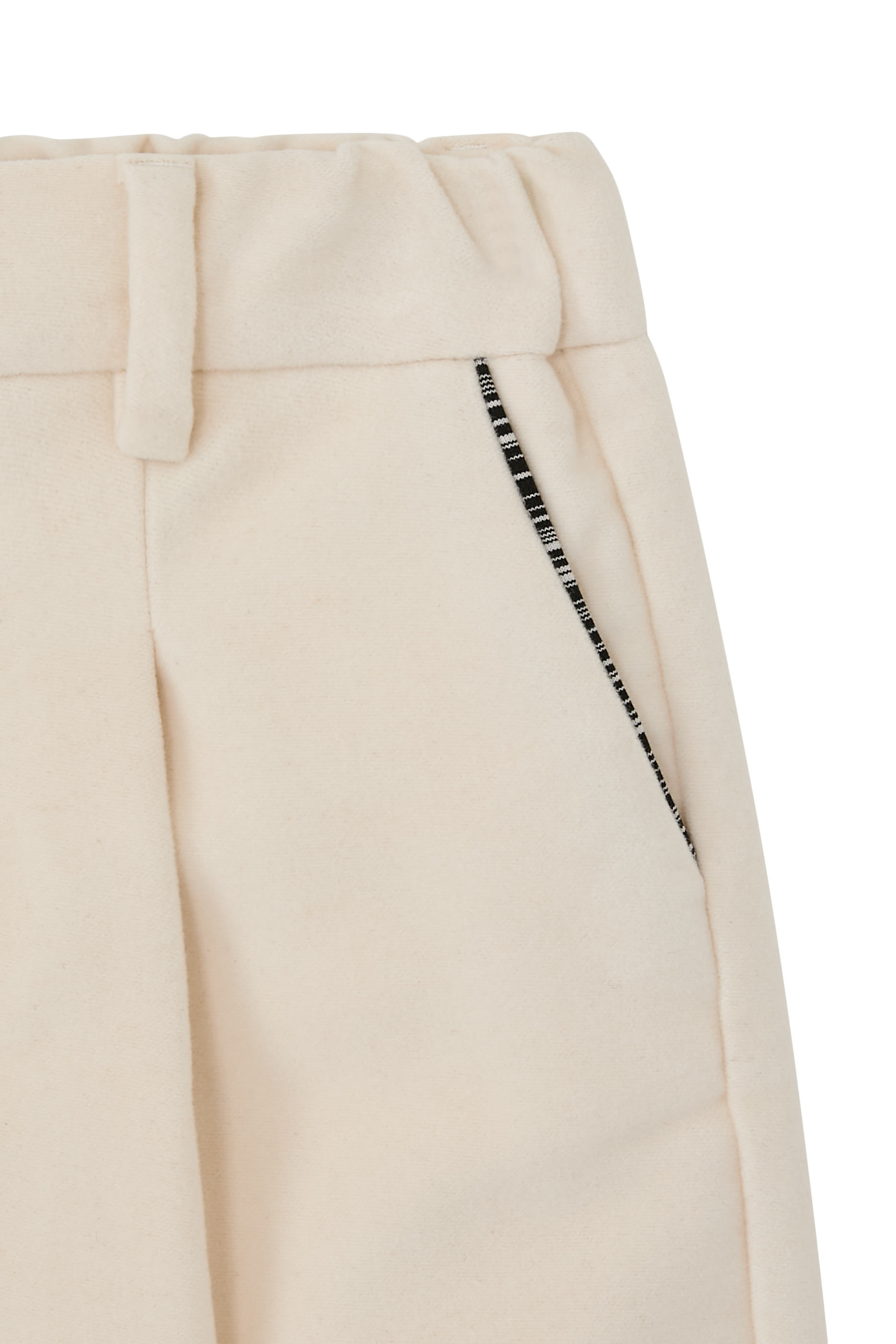 Suede Straight-Leg Pants