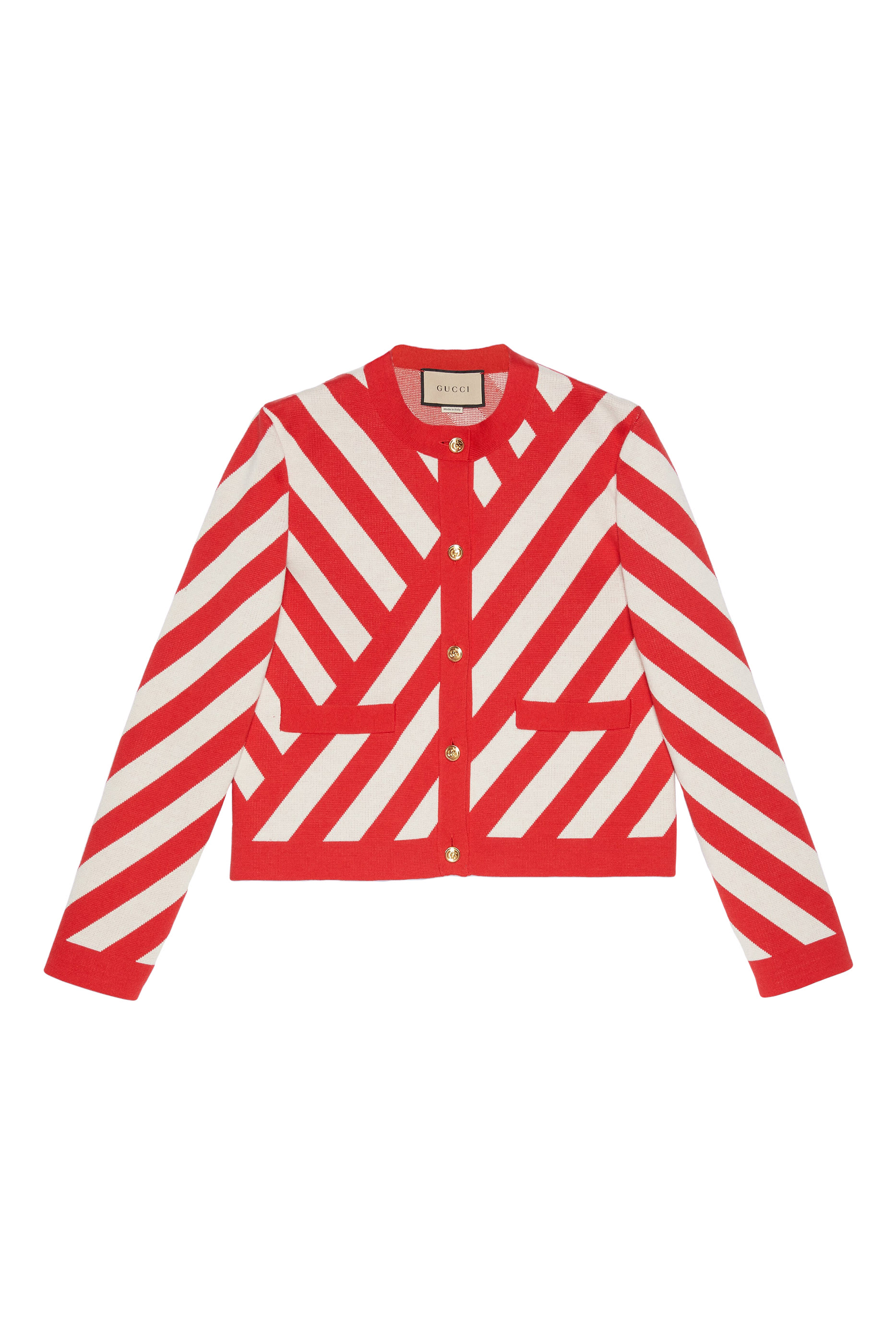 Striped Jacquard Cardigan