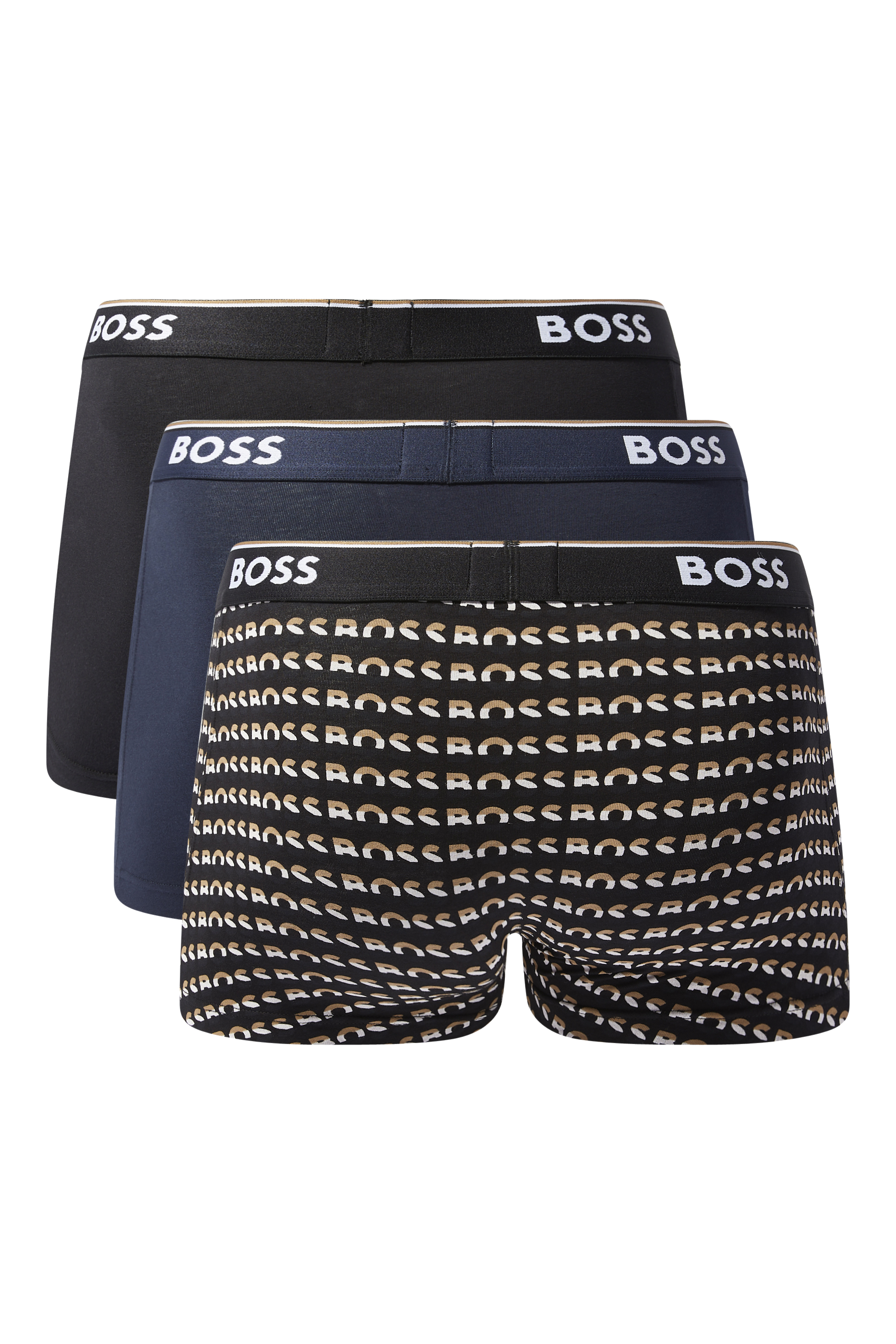 Logo Waistband Boxer Briefs, Pack Of 3