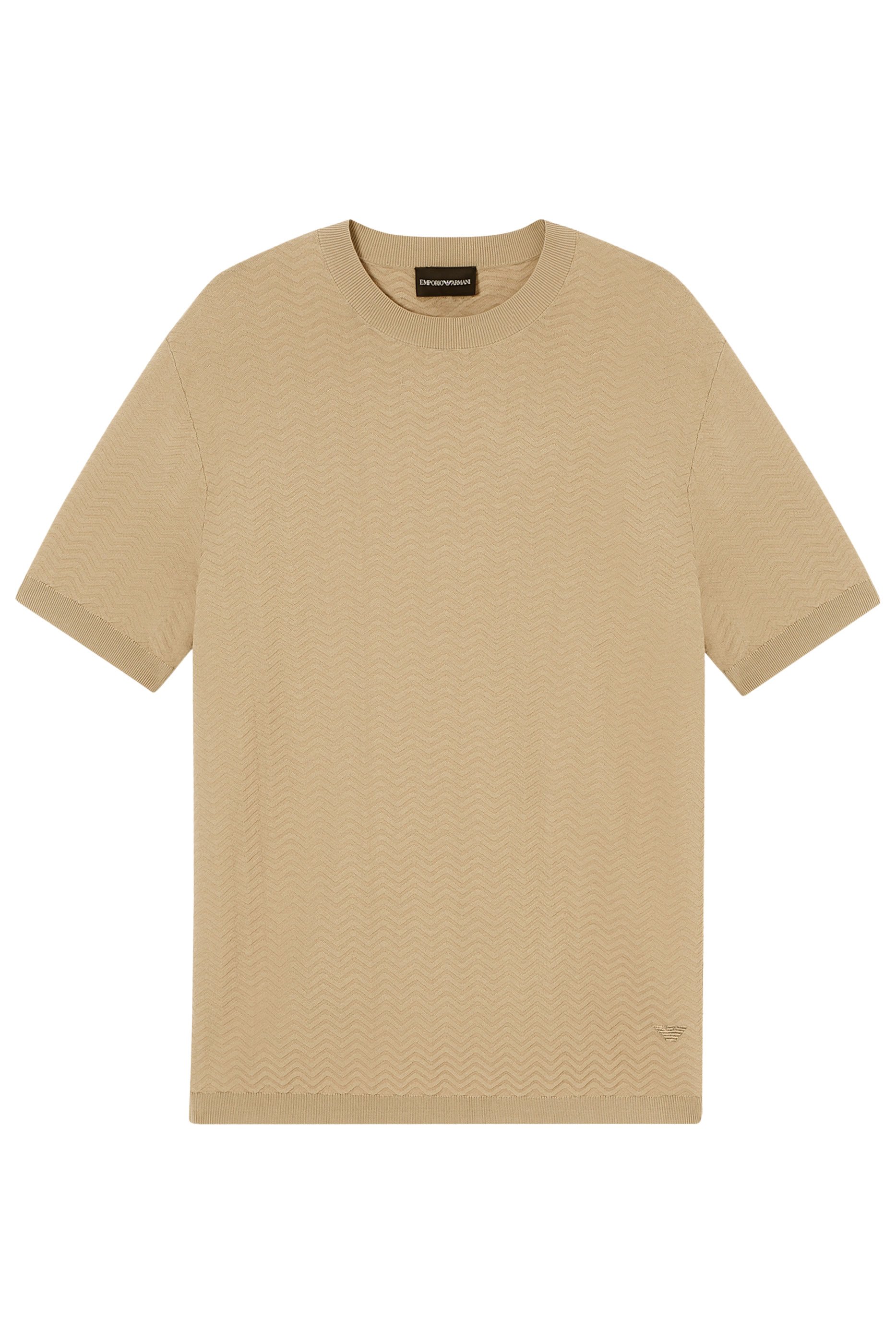 ASV Viscose-Blend Chevron-Stitch Jumper