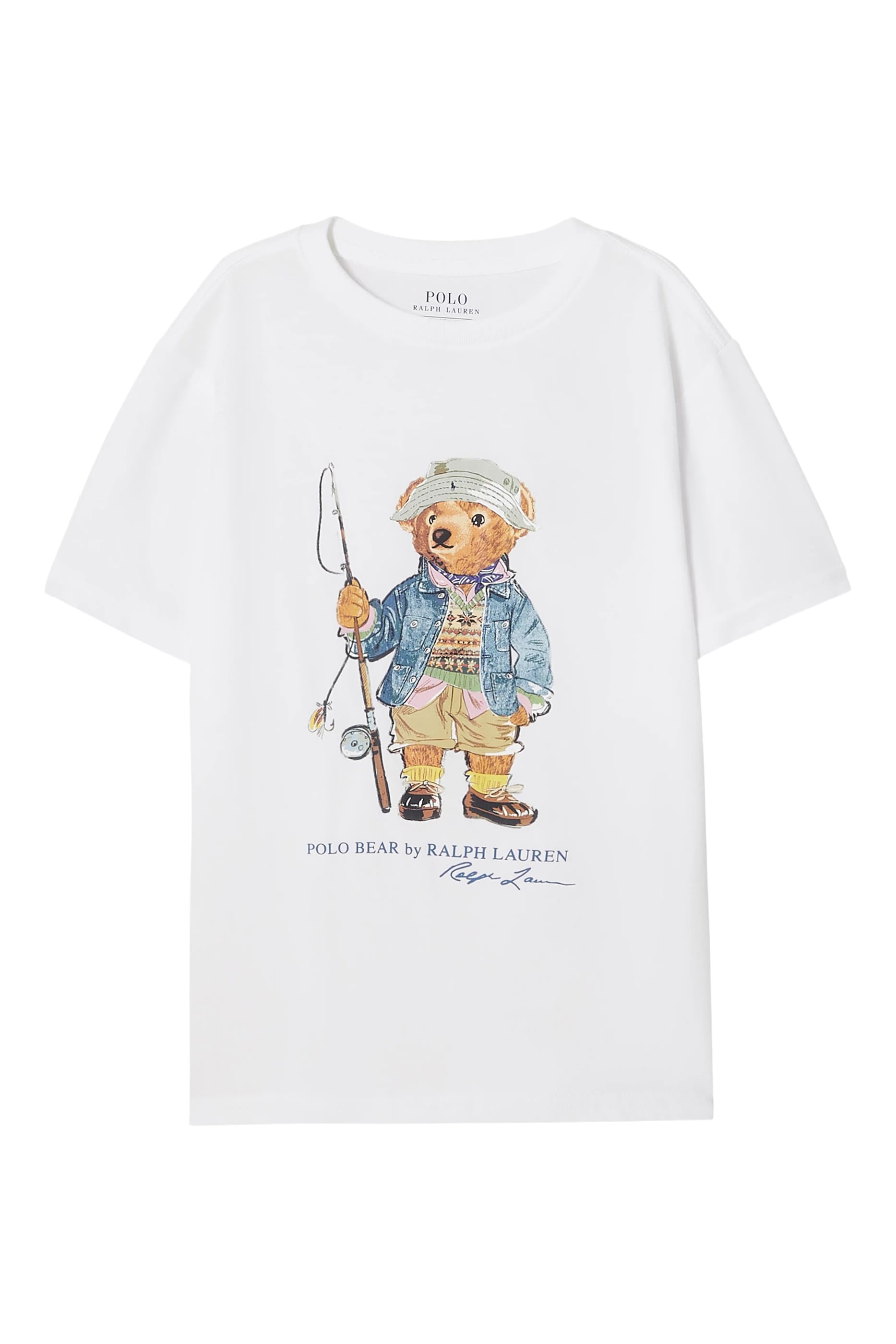 Kids Polo Bear Cotton Jersey T-Shirt 