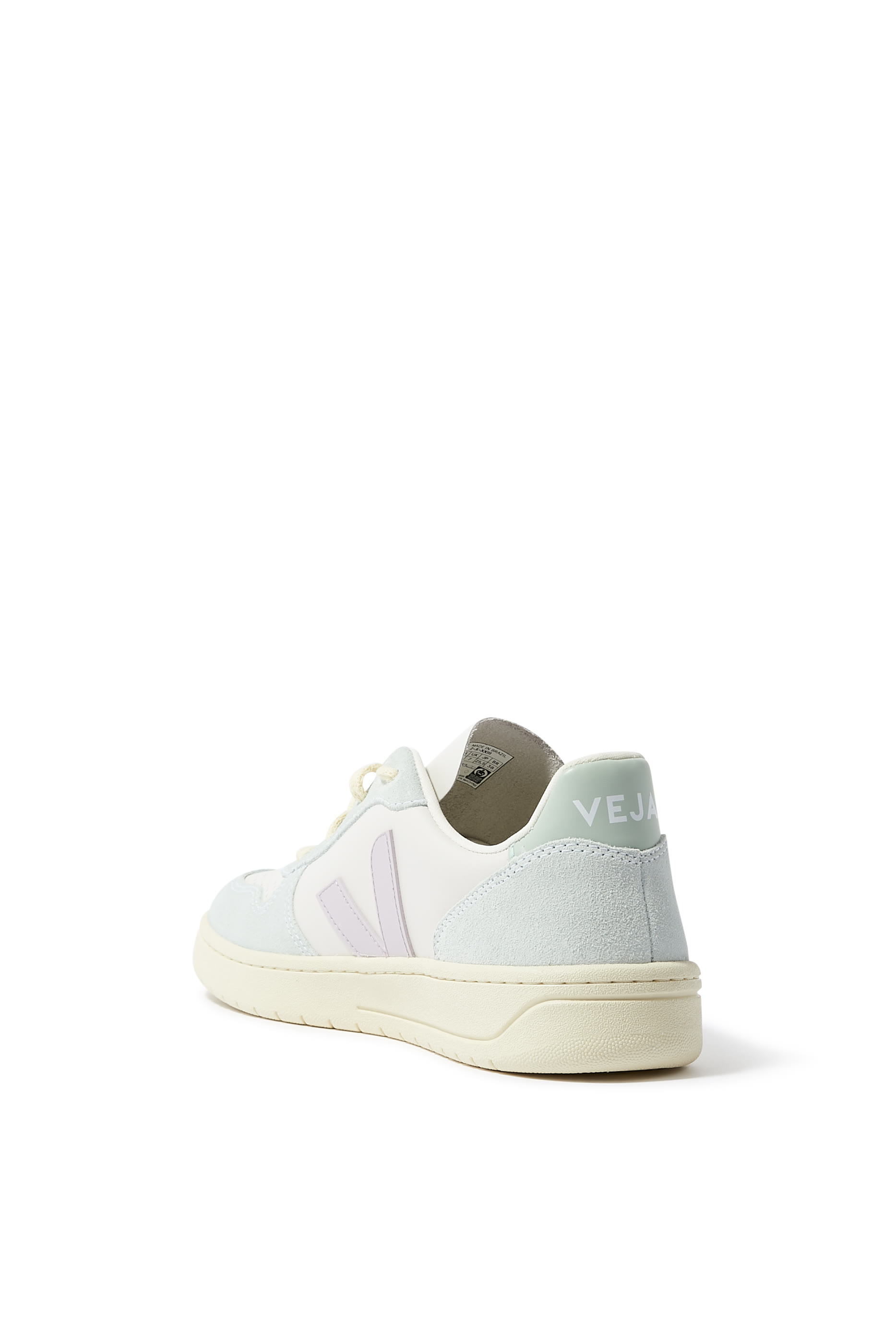 V-10 Leather Low-Top Sneakers