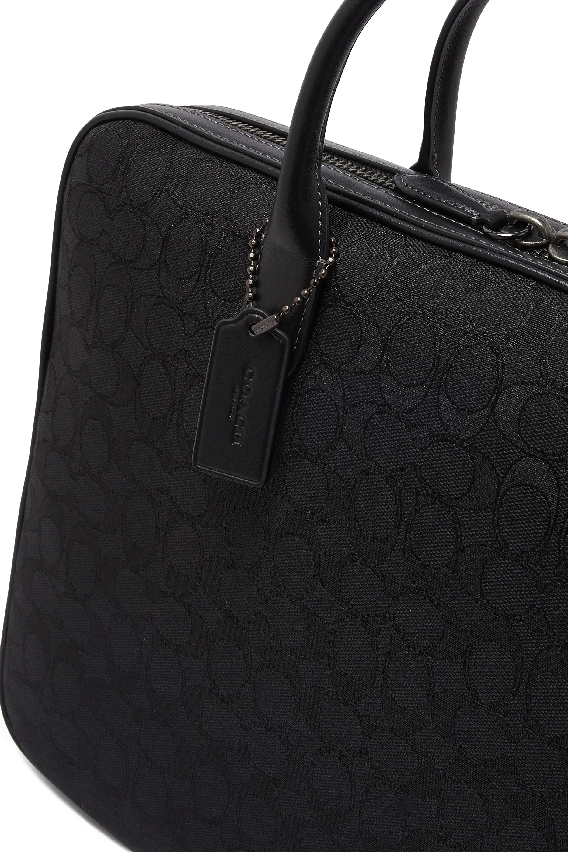 Theo Work Bag In Signature Jacquard