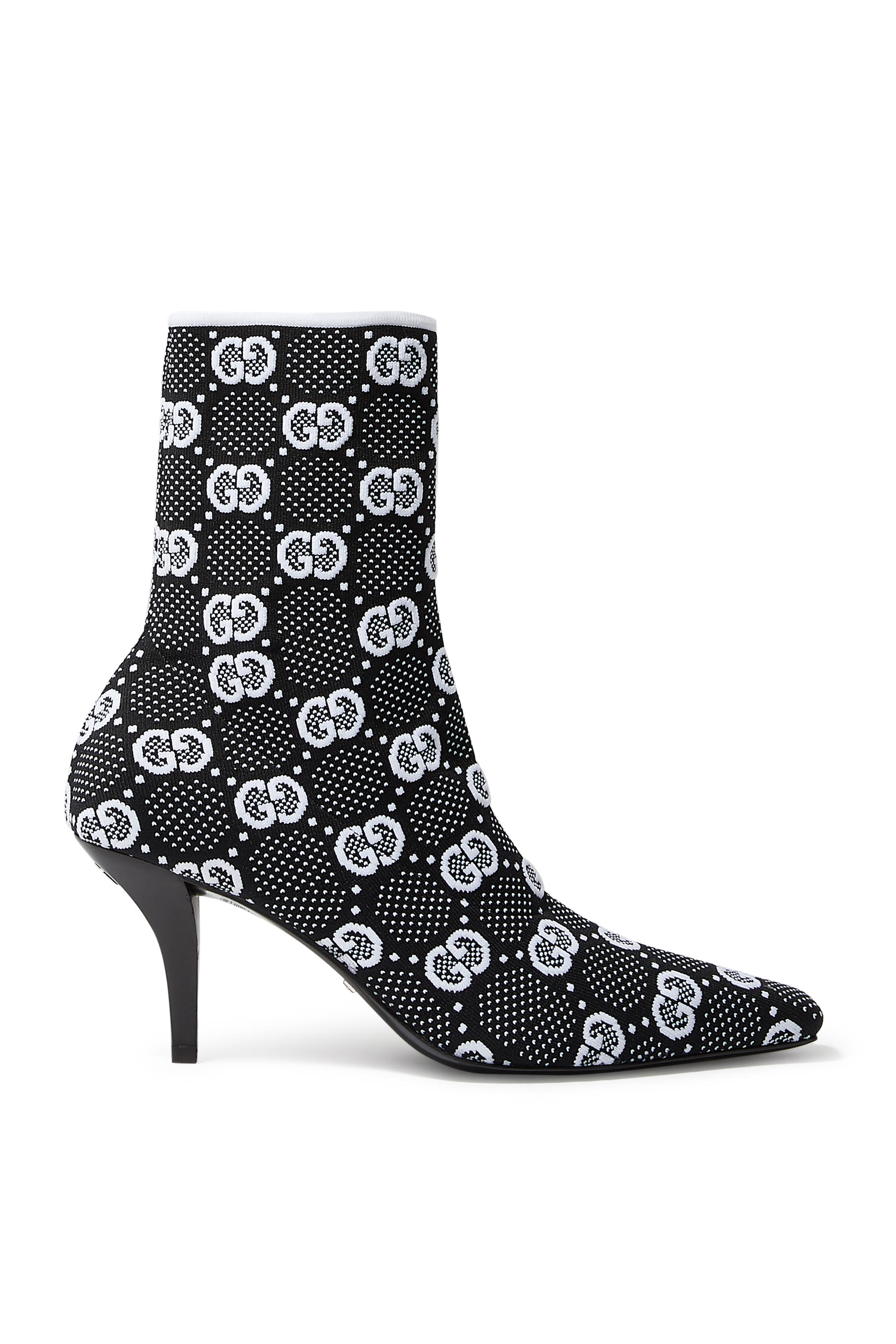 GG 75 Knit Ankle Boots
