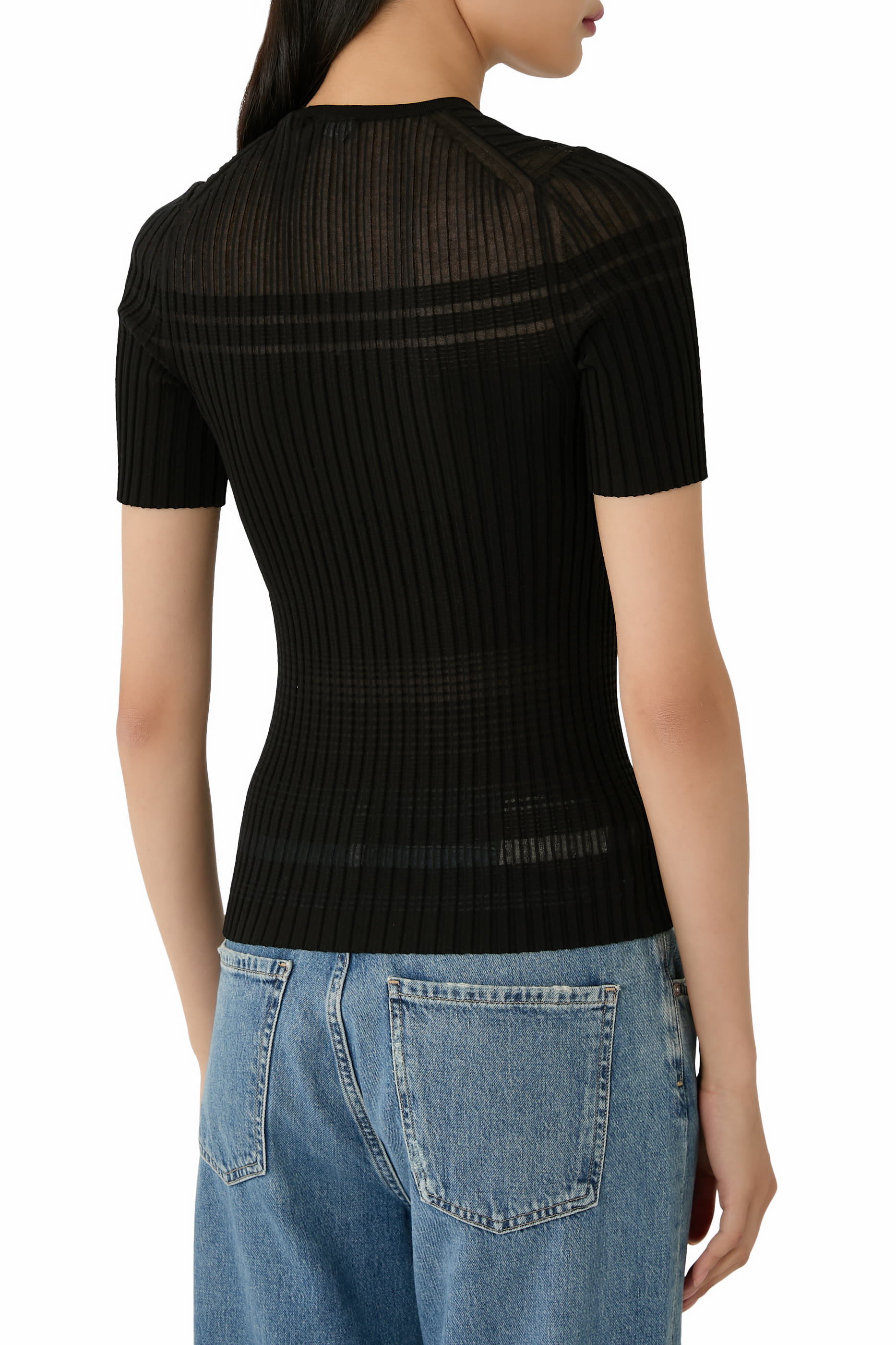 Sheer Stripe T-Shirt