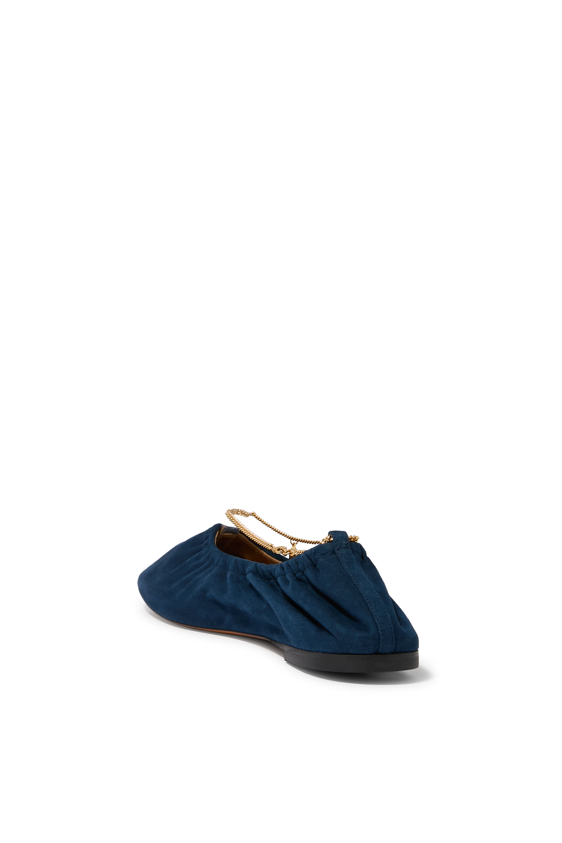 Chain-Detail Ballerina Flats  