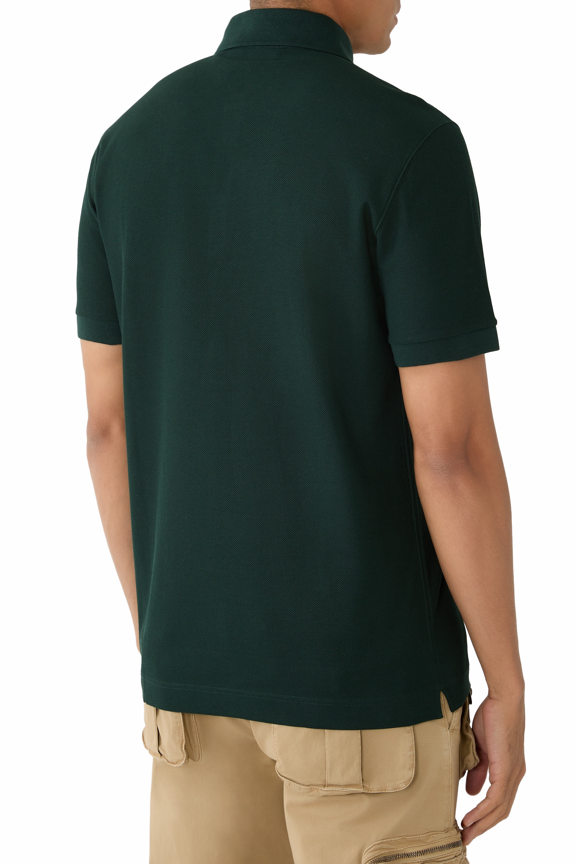 Logo Cotton Pique Polo Shirt