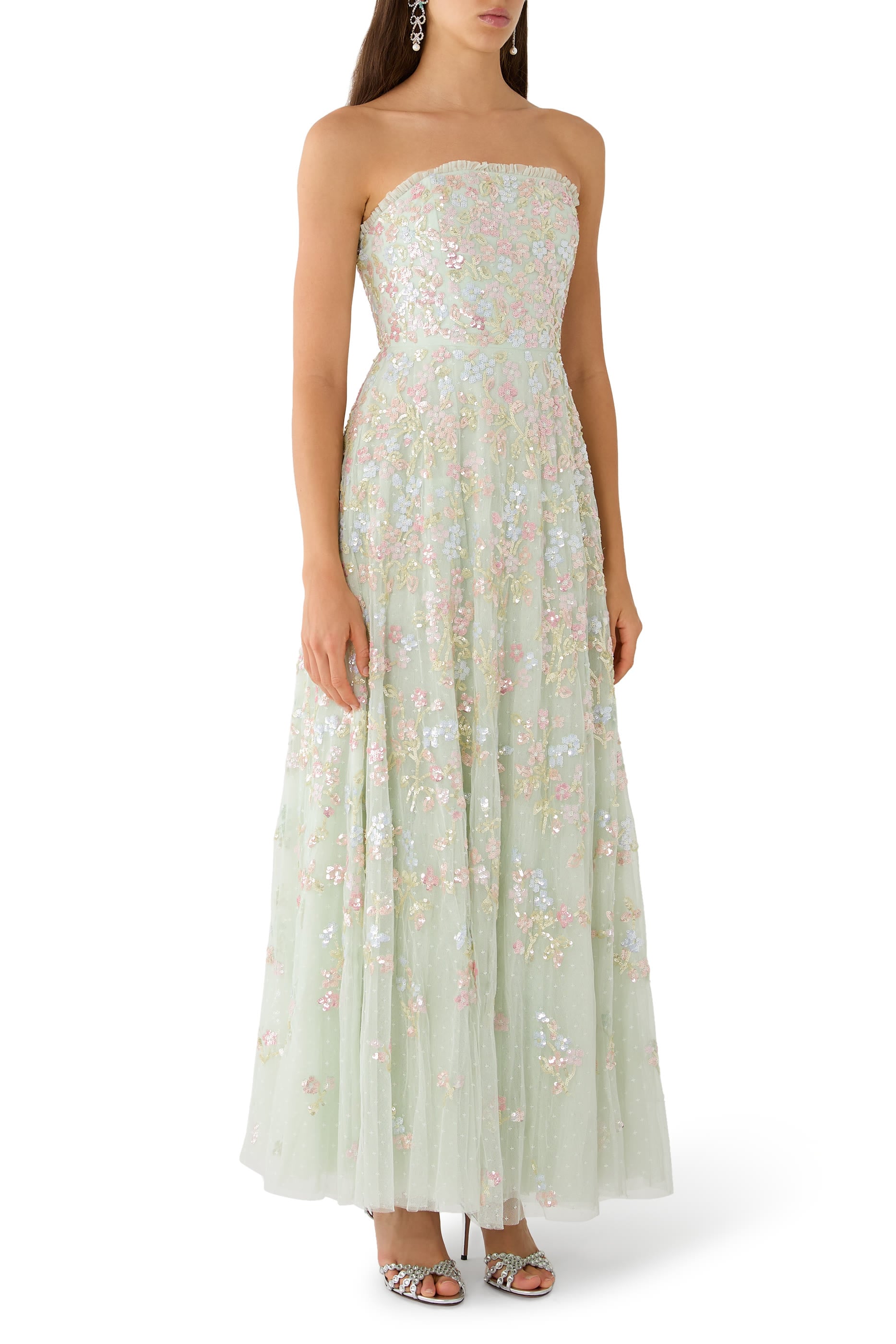  Forget-Me-Not Strapless Gown