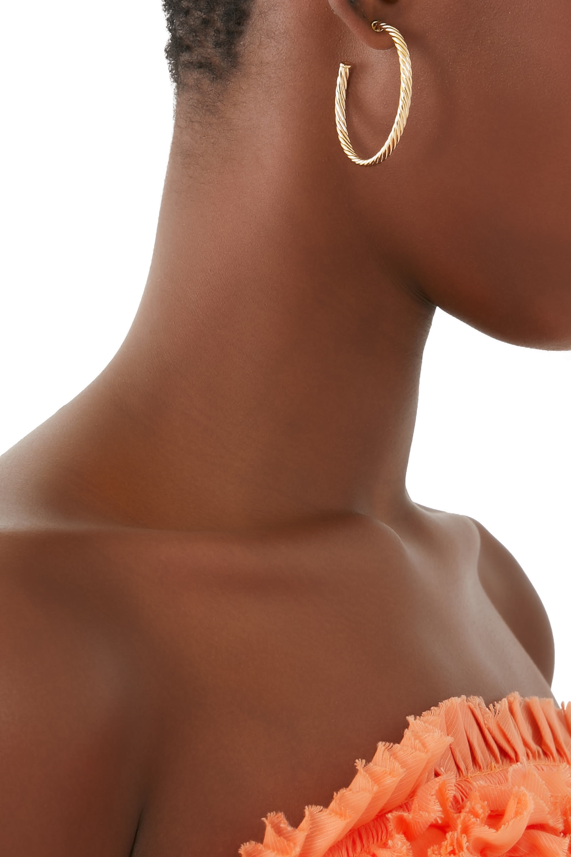 Cable Spira Hoop Earrings