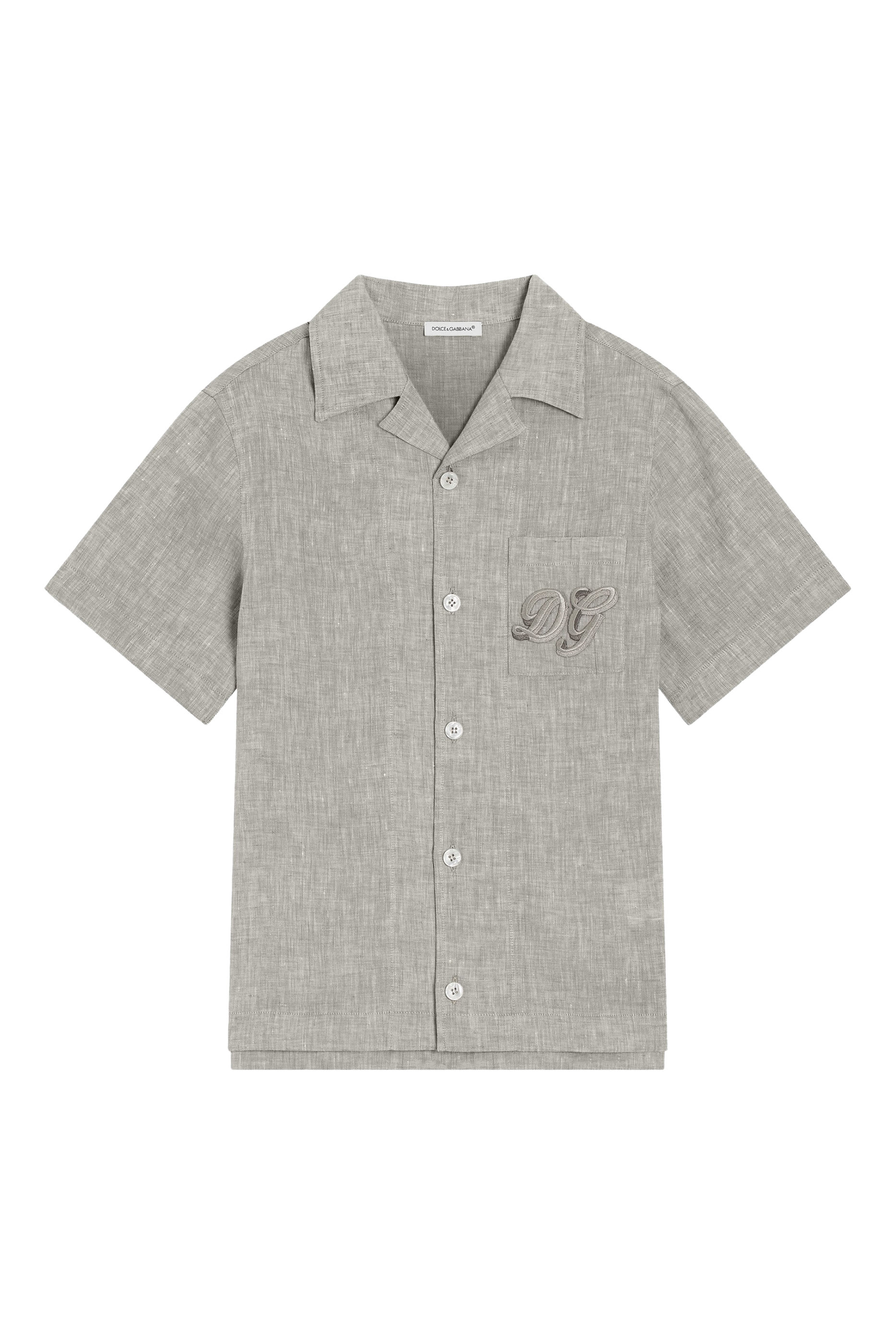 Kids DG Logo Linen Shirt