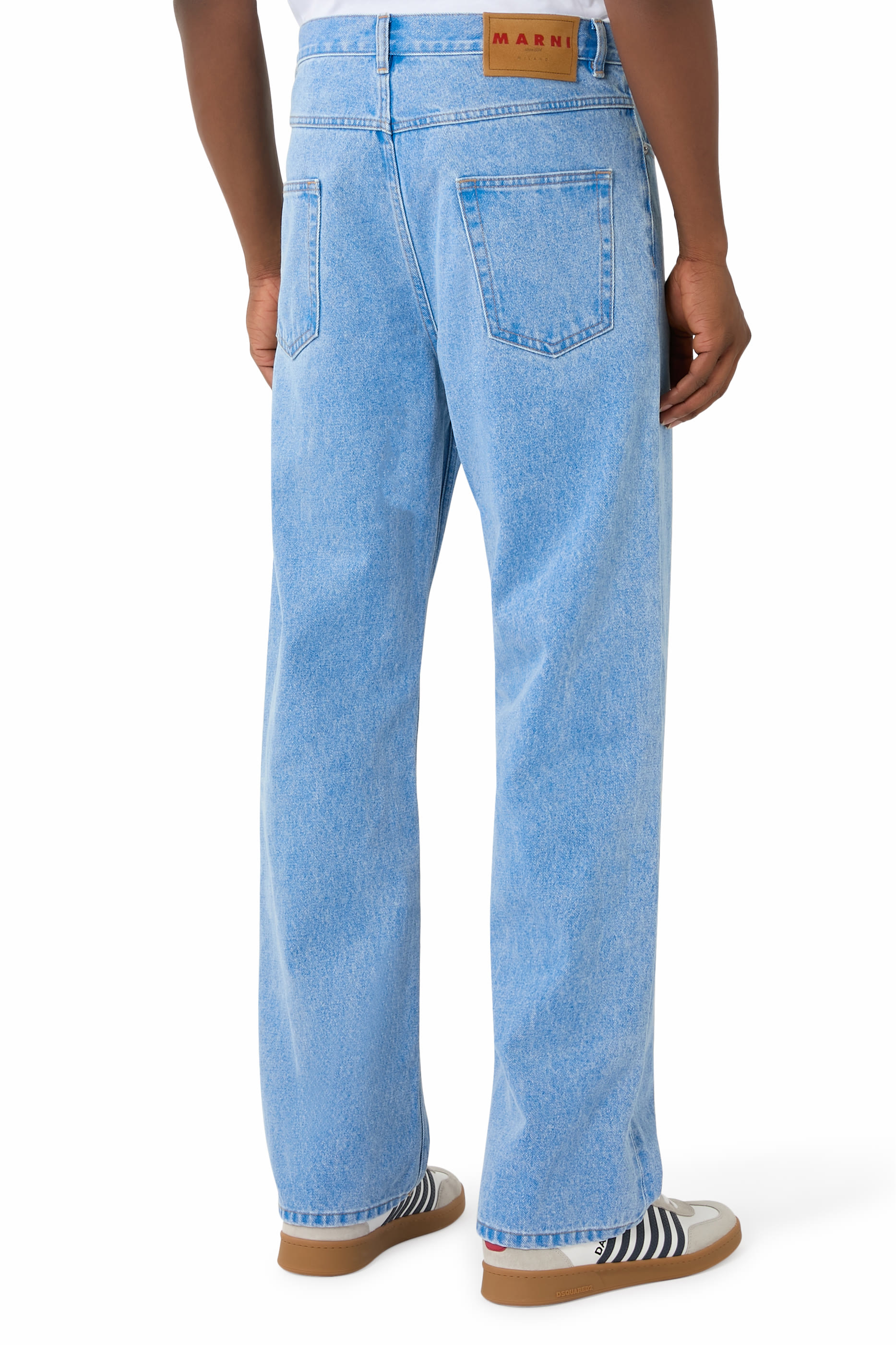 Organic Denim Wide Leg Jeans