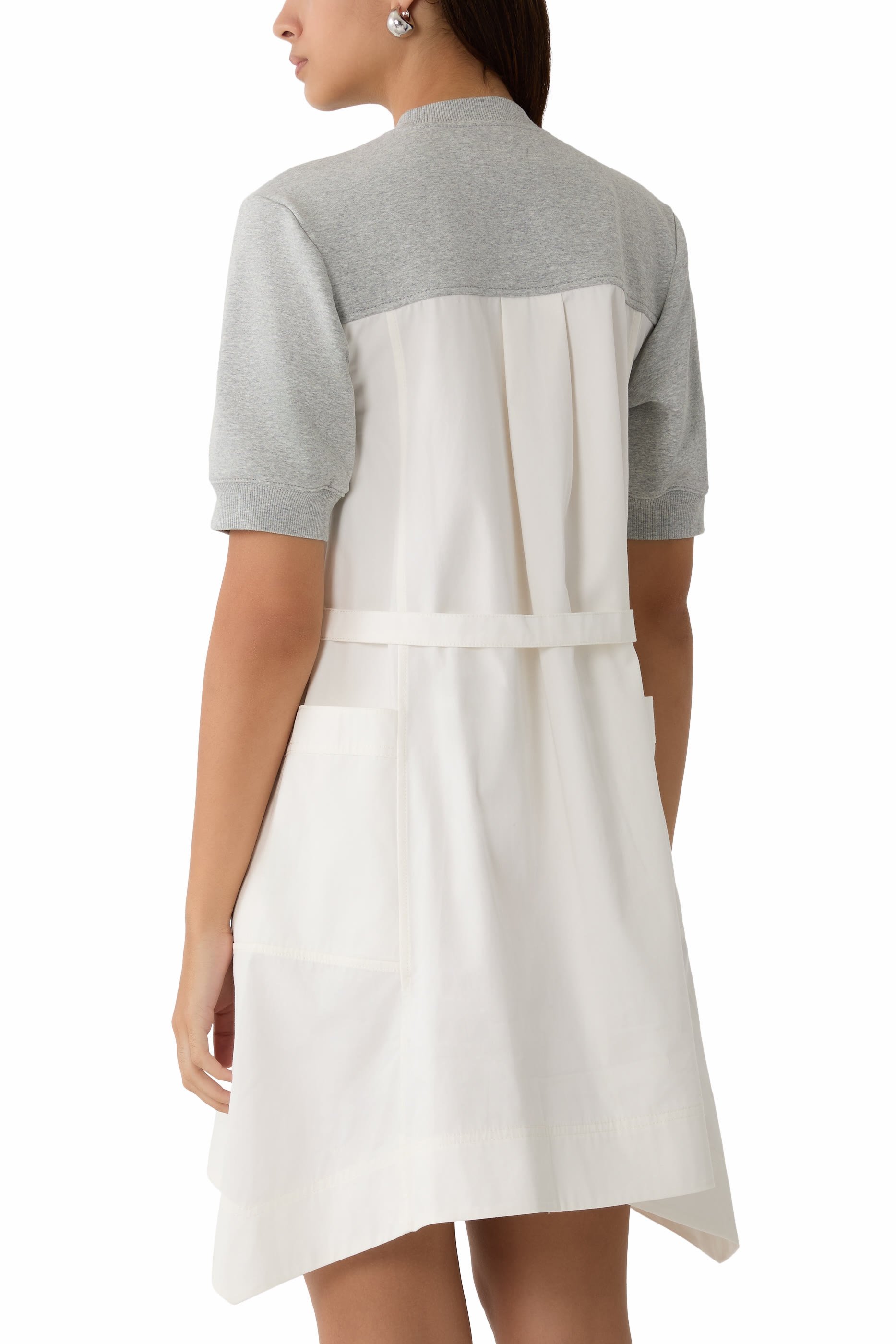 Elbow Sleeves Sweatshirt Dress