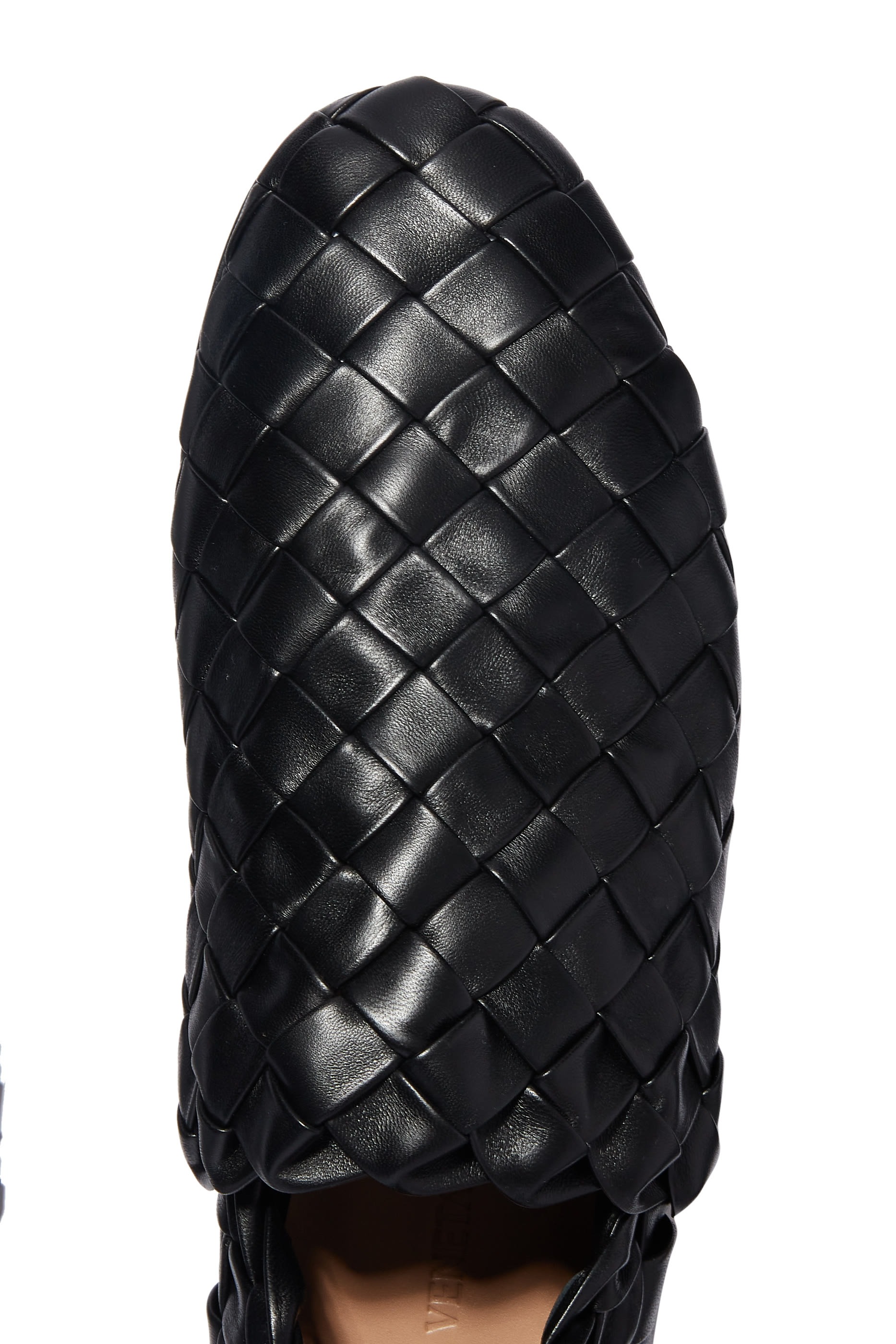 Intrecciato Leather Slippers