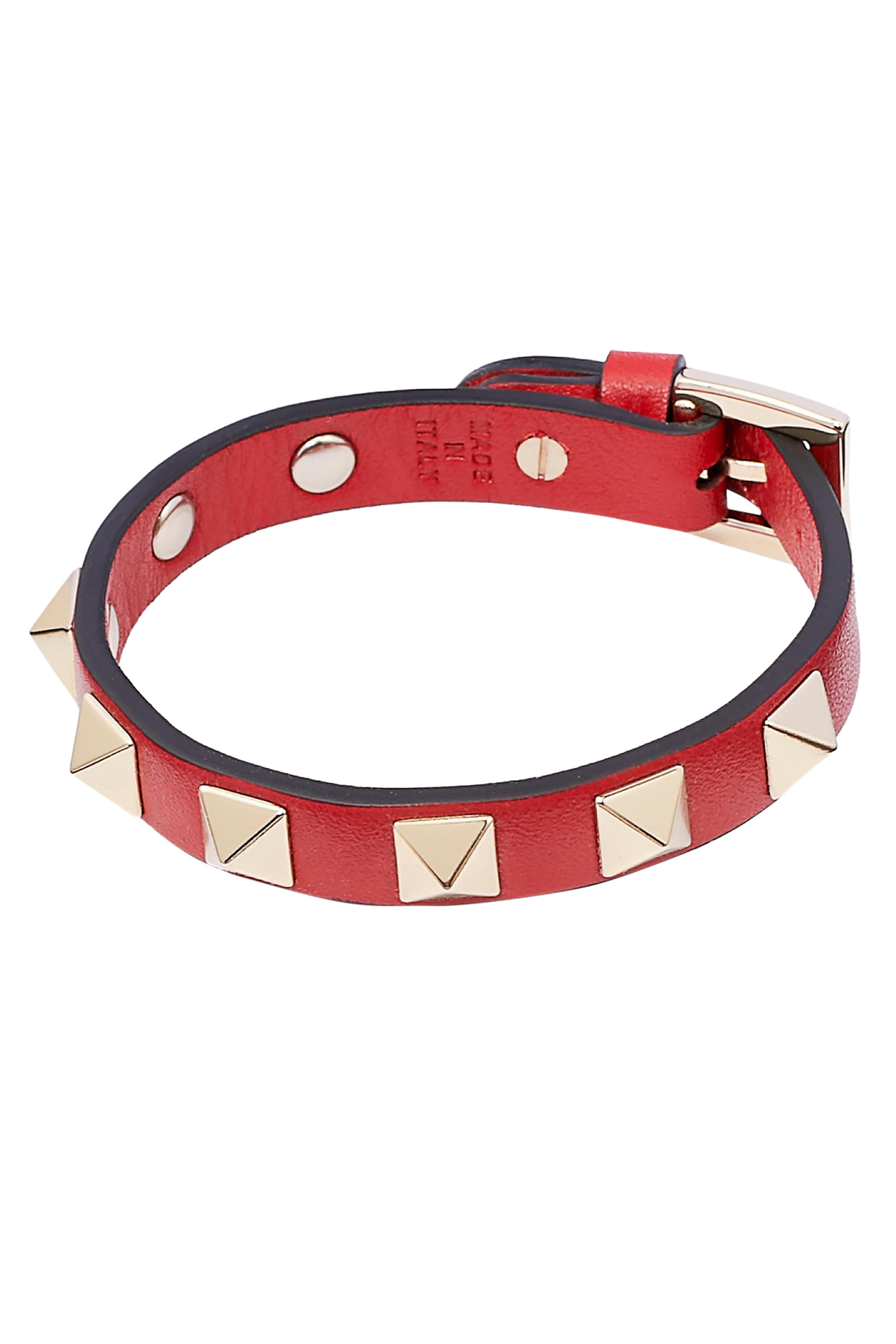 Rockstud Small Leather Bracelet