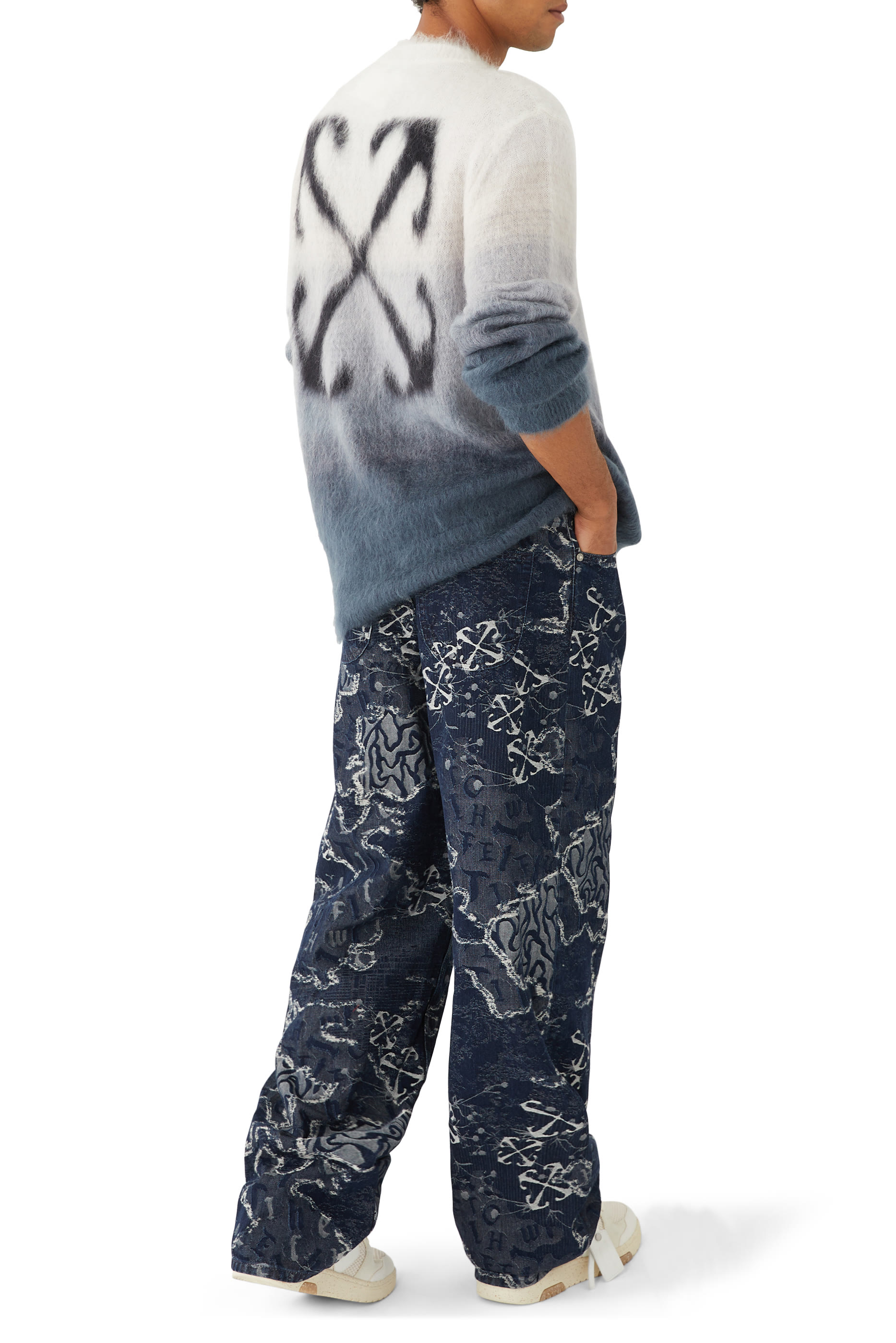 Mohair Arrow Grad Knit Crewneck