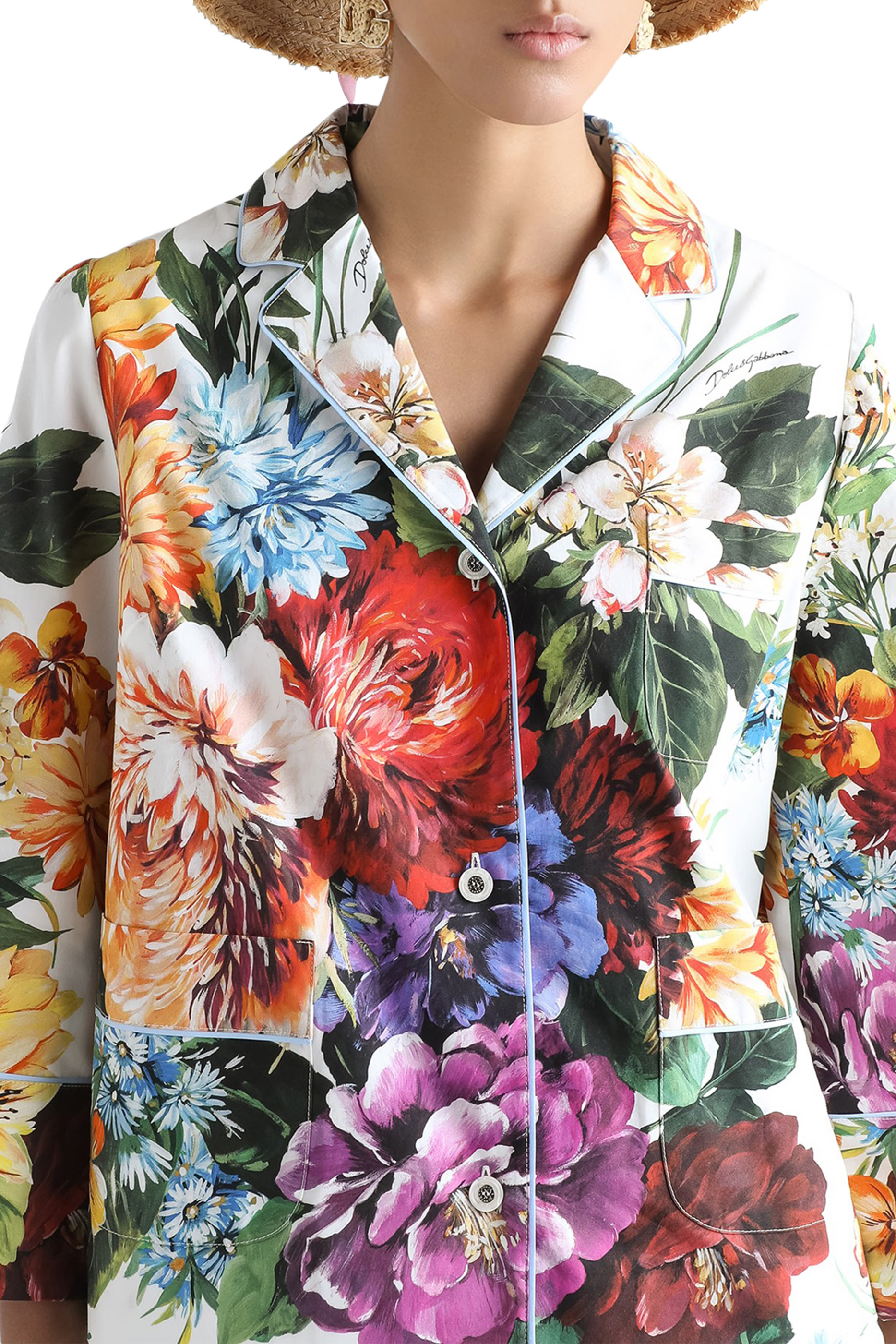 Floral-Print Poplin Shirt