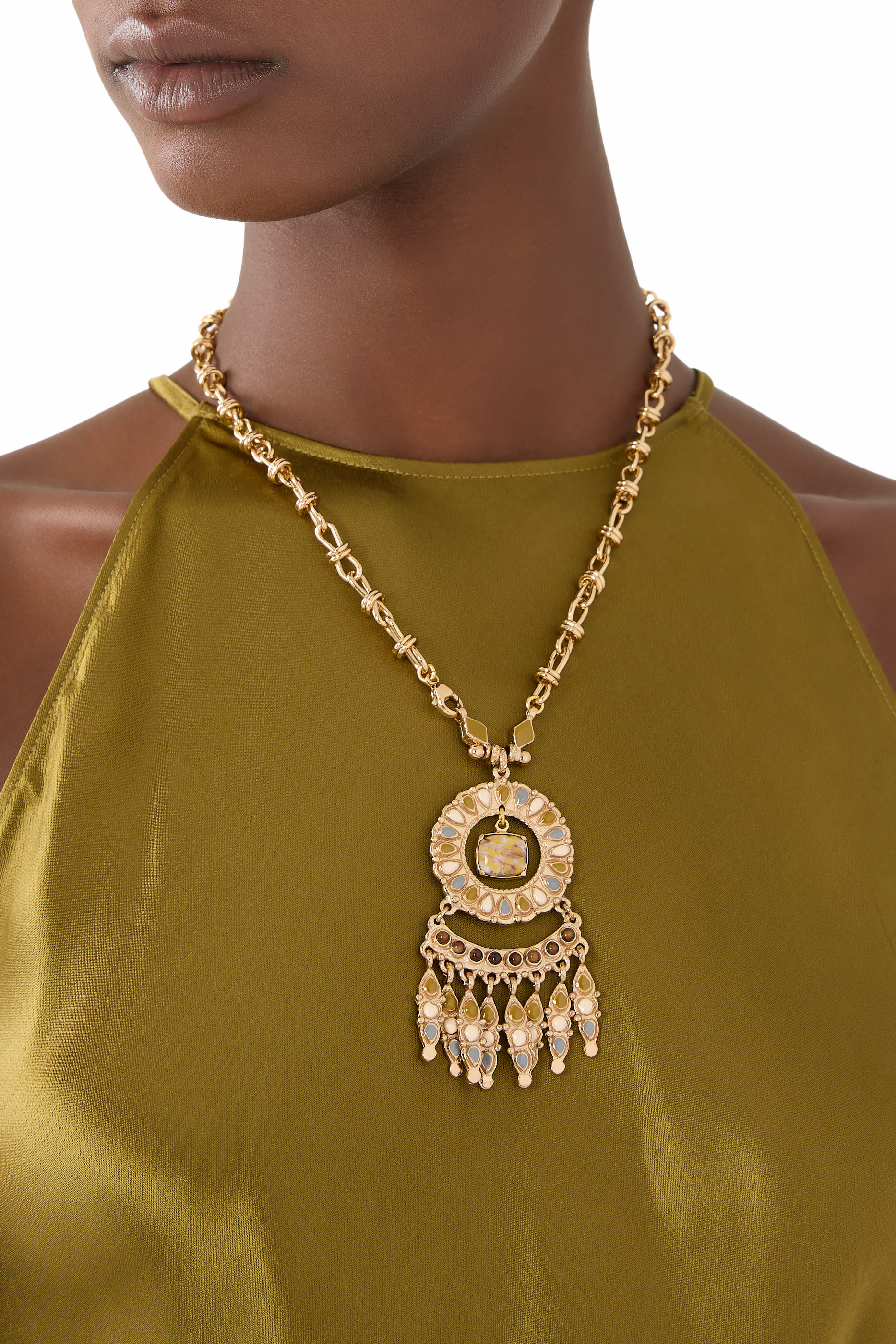 Livia Enamel Necklace