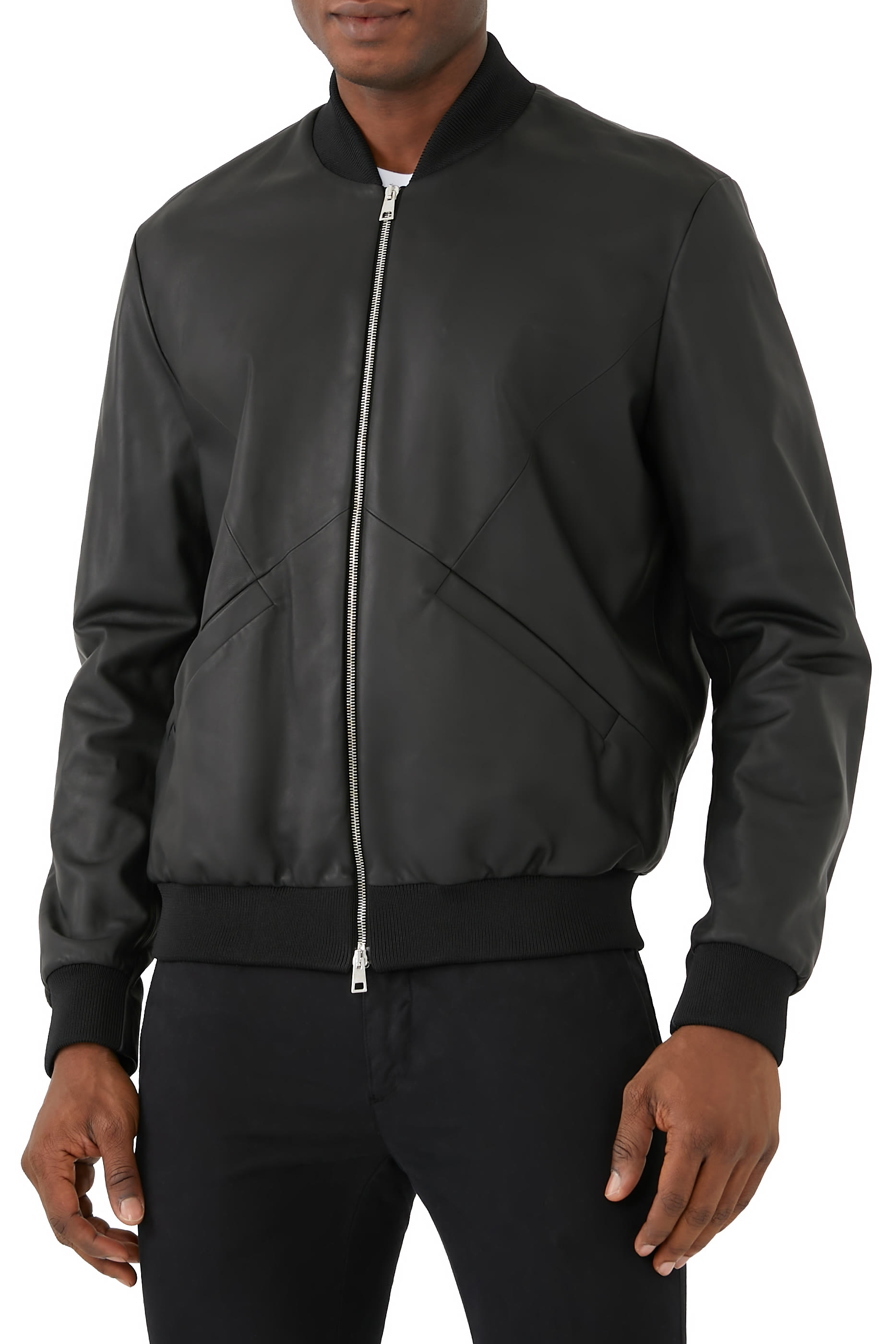 Leather Bomber Jacket