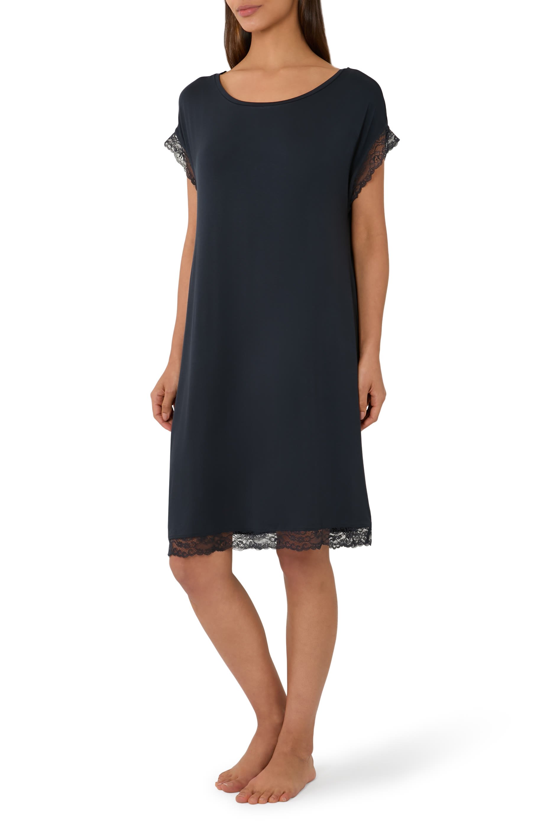 Jersey Lace Hem Nightdress