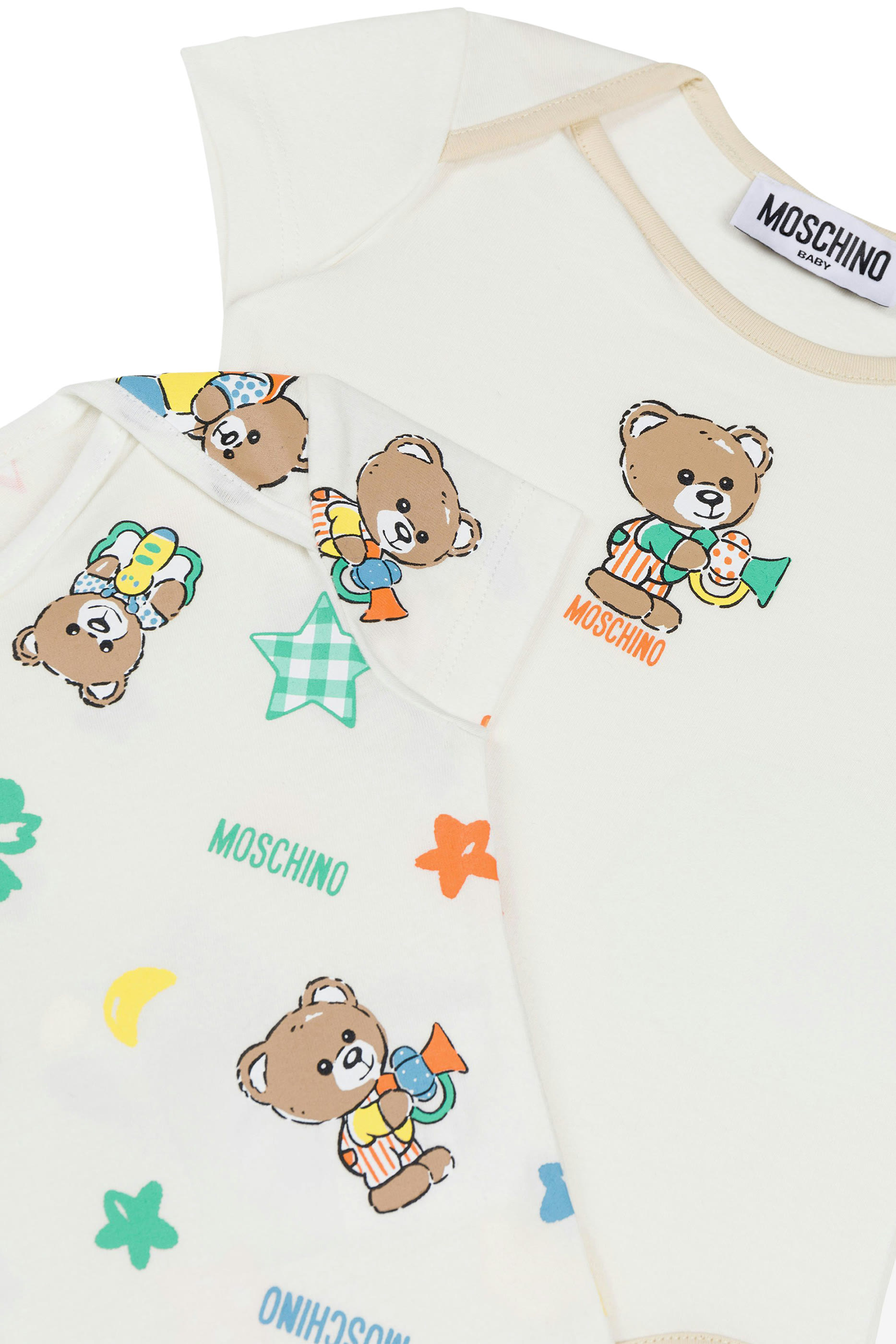 Kids Teddy Bear Jersey Bodysuit - Set of 2