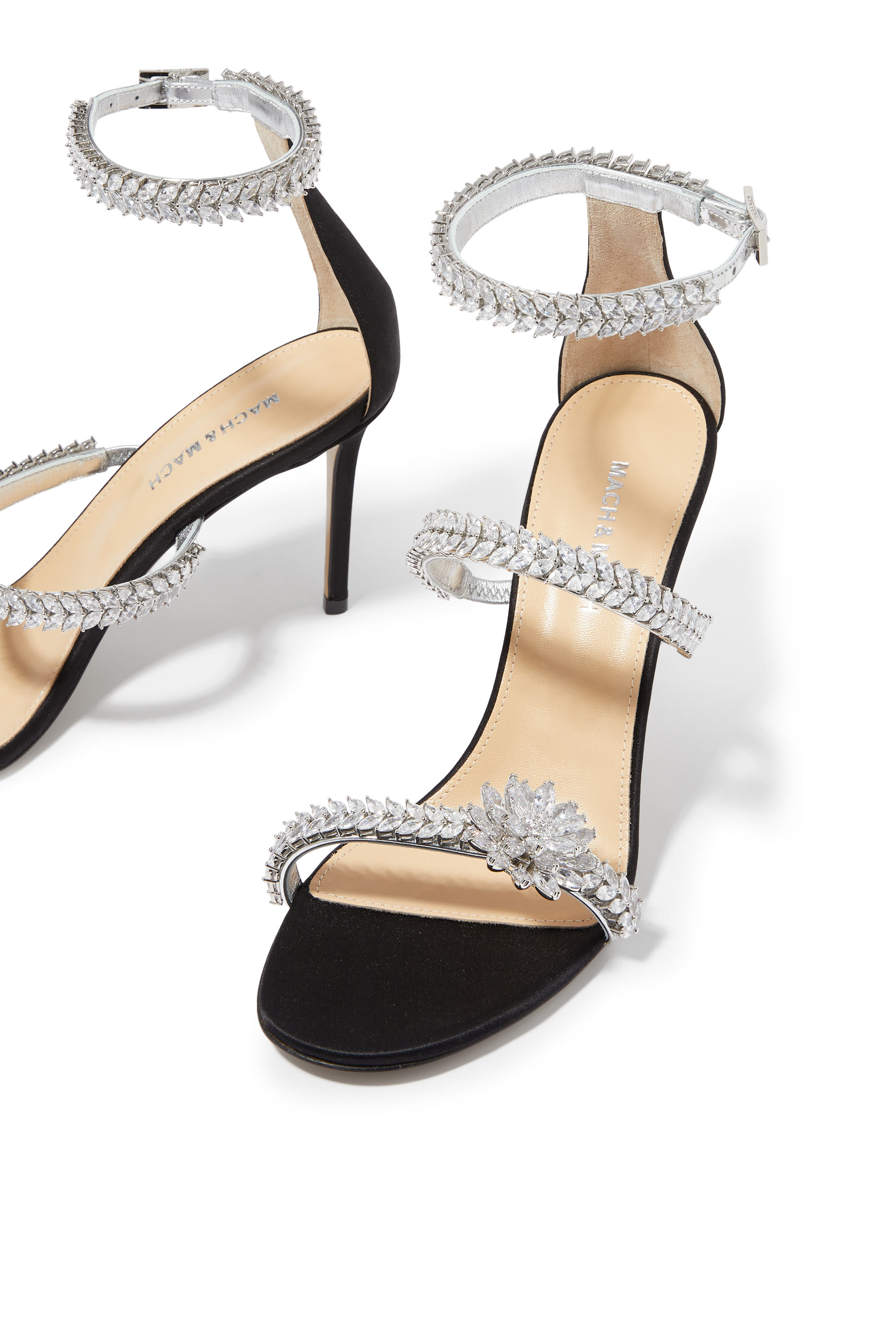 Lotus Flower 100 Patent Sandals