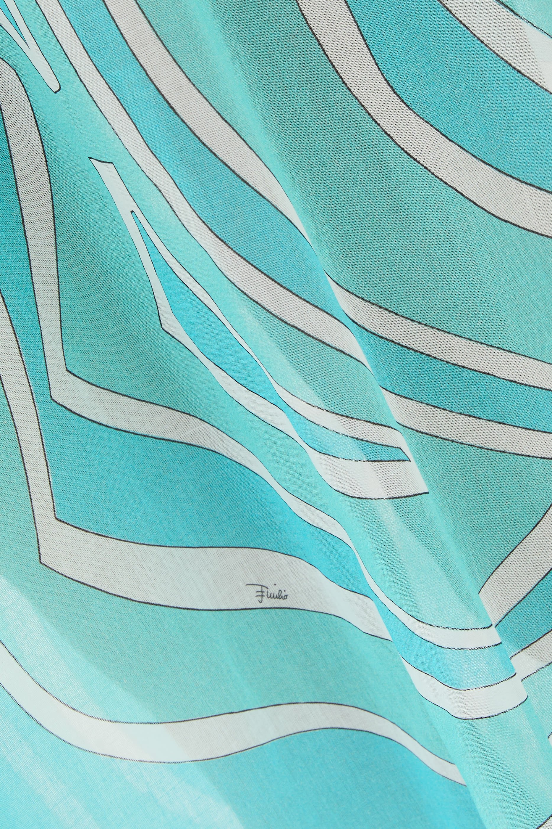 Abito Garza Maxi Semi-Sheer Dress