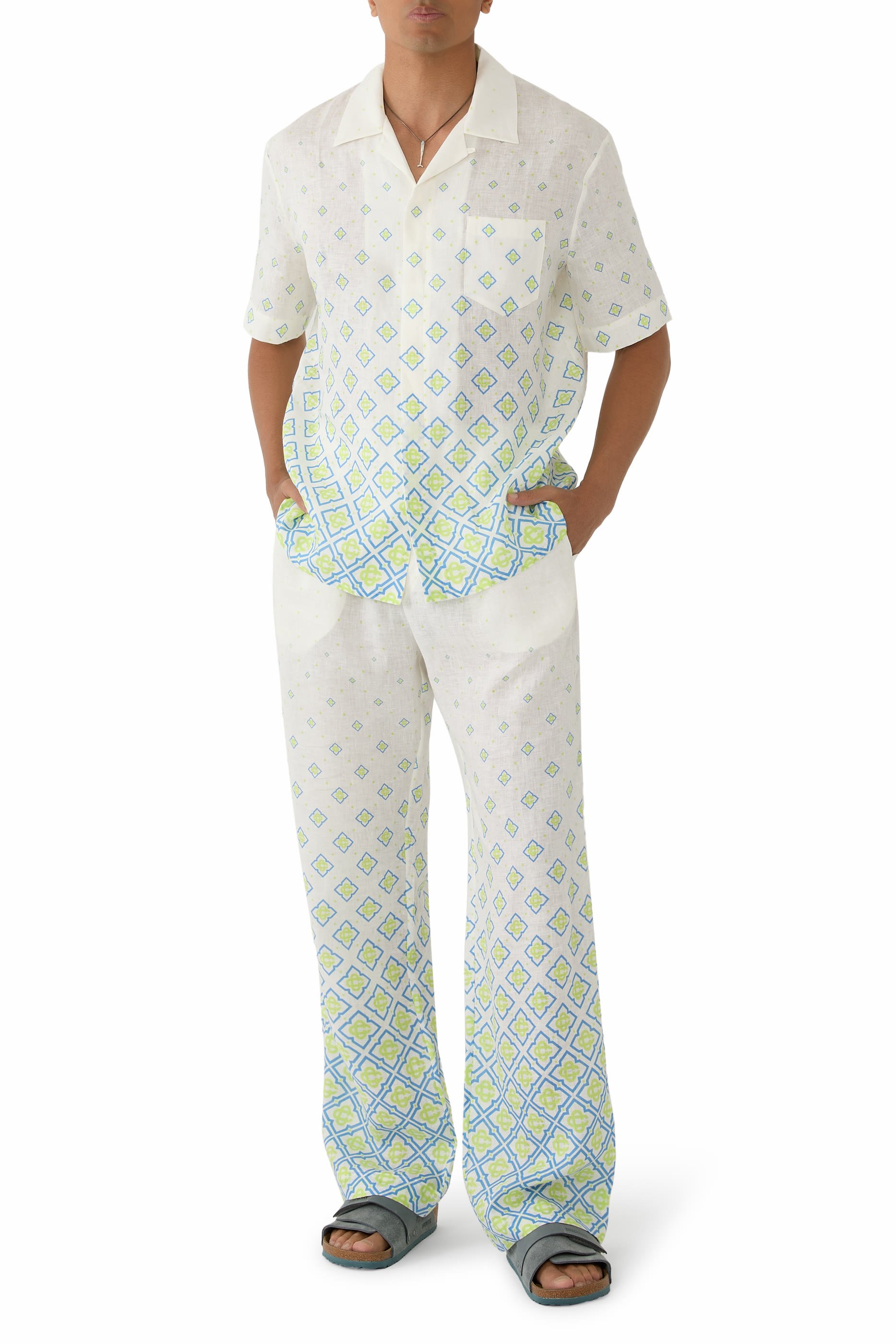 Degrade Monogram Linen Shirt