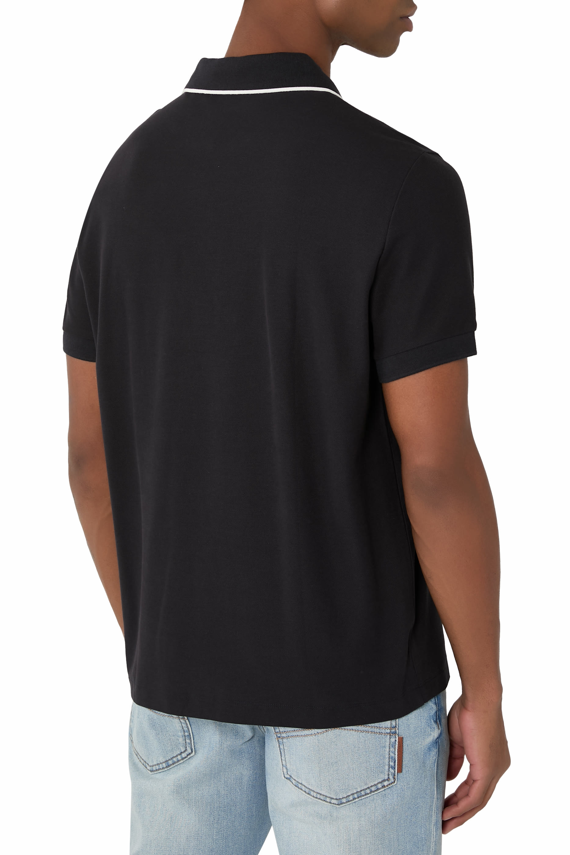 Contrasting Profiles Polo Shirt