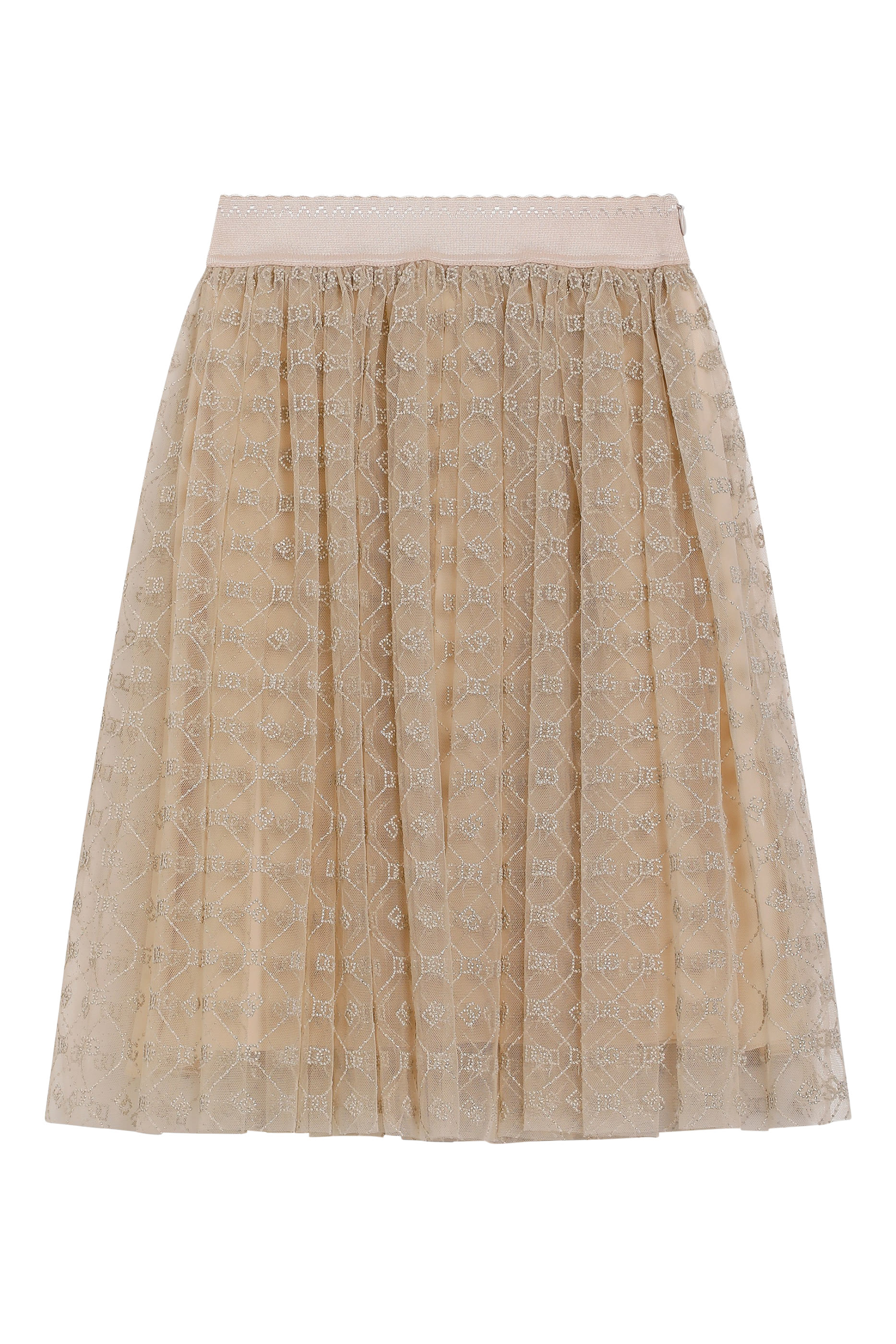 Kids Embroidered DG Tulle Skirt