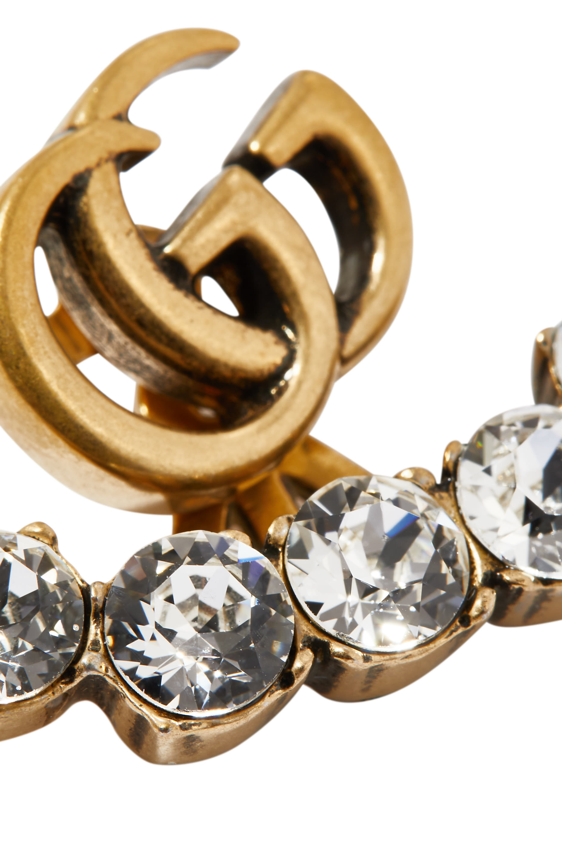 Crystal Double G Earring