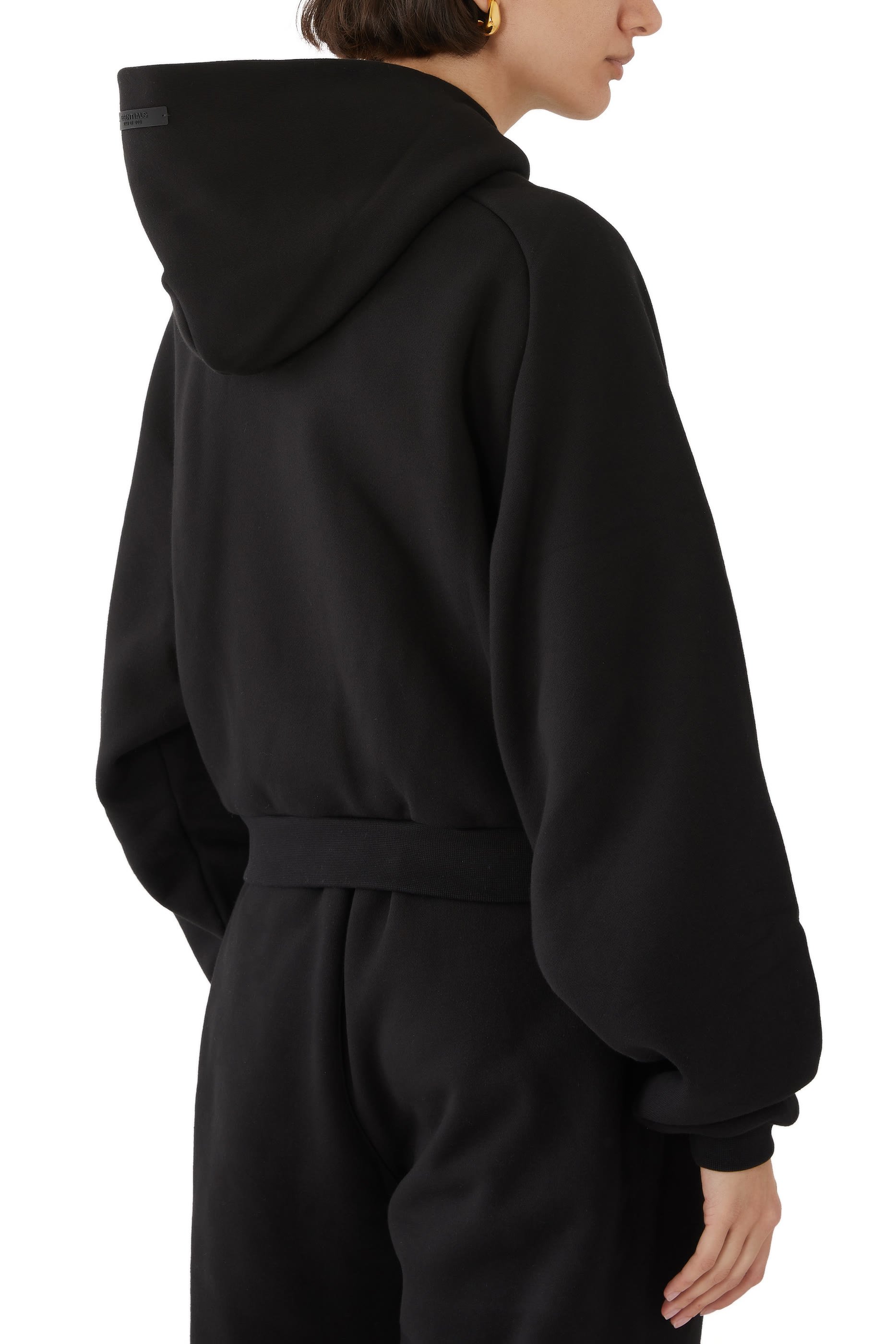 Fleece Cropped Hoodie