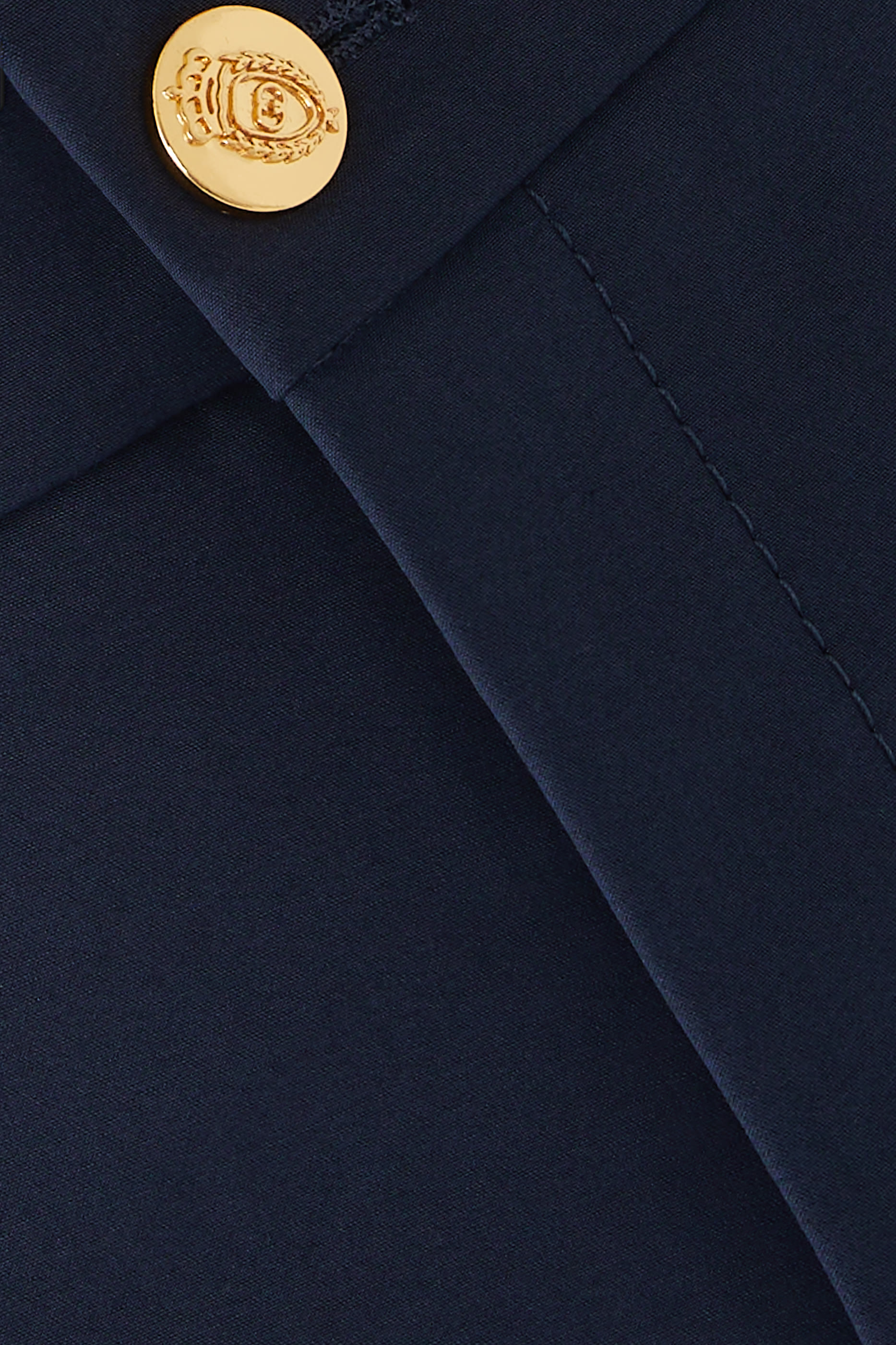 Logo Embroidery Cotton Pants